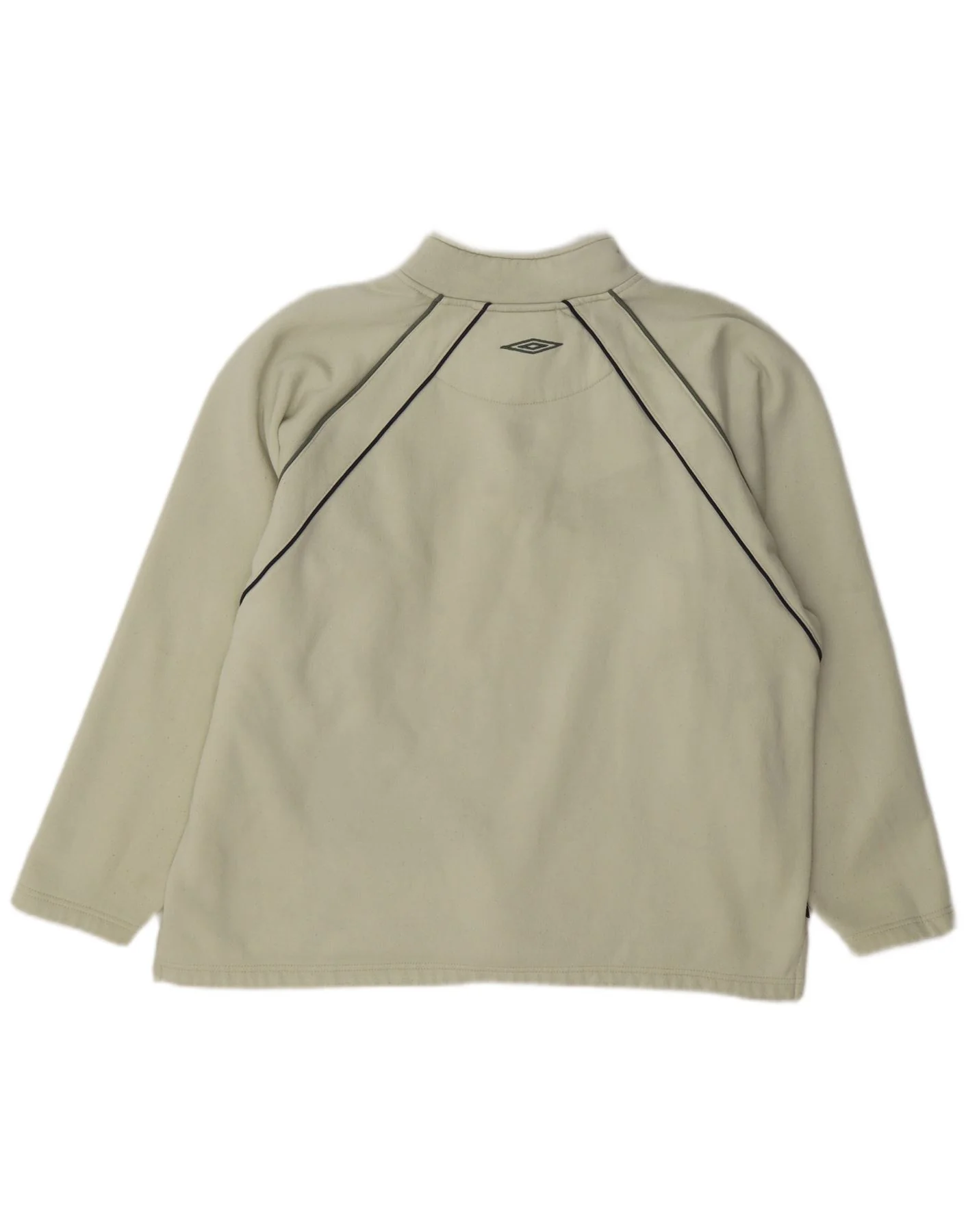 Umbro Mens Graphic Zip Fleece Jumper UK 41/43 Large Green Polyester - Image 2