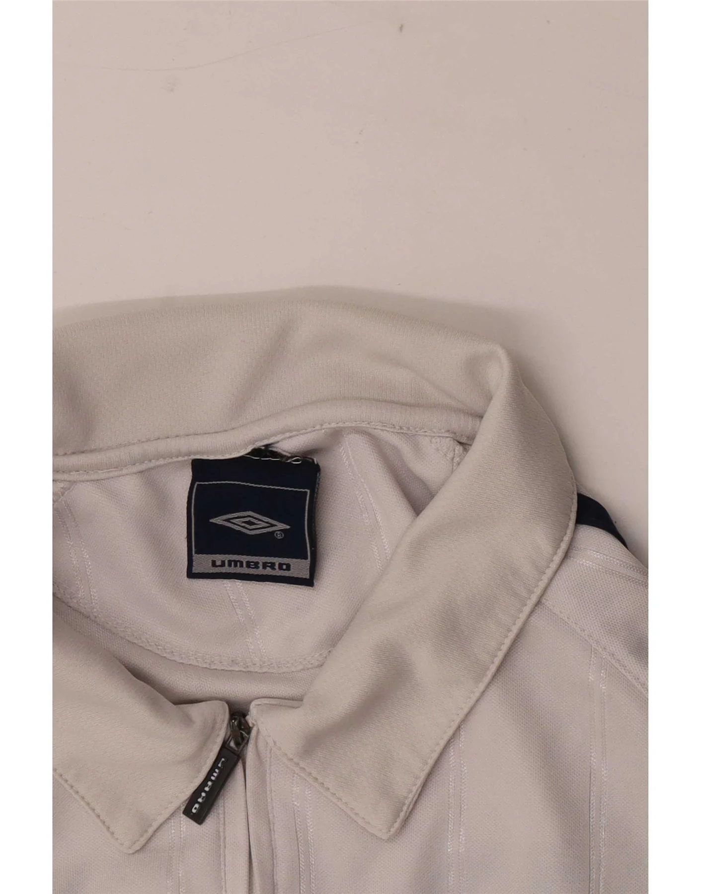 Umbro Mens Polo Shirt Medium White Colourblock - Image 4