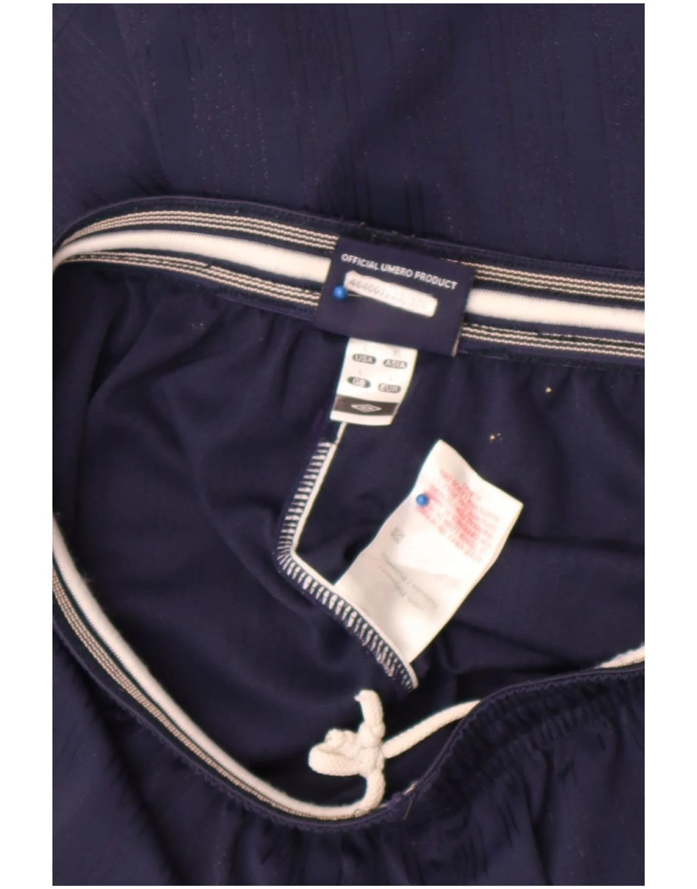 Umbro Mens Sport Shorts Large Navy Blue Polyester - Image 4