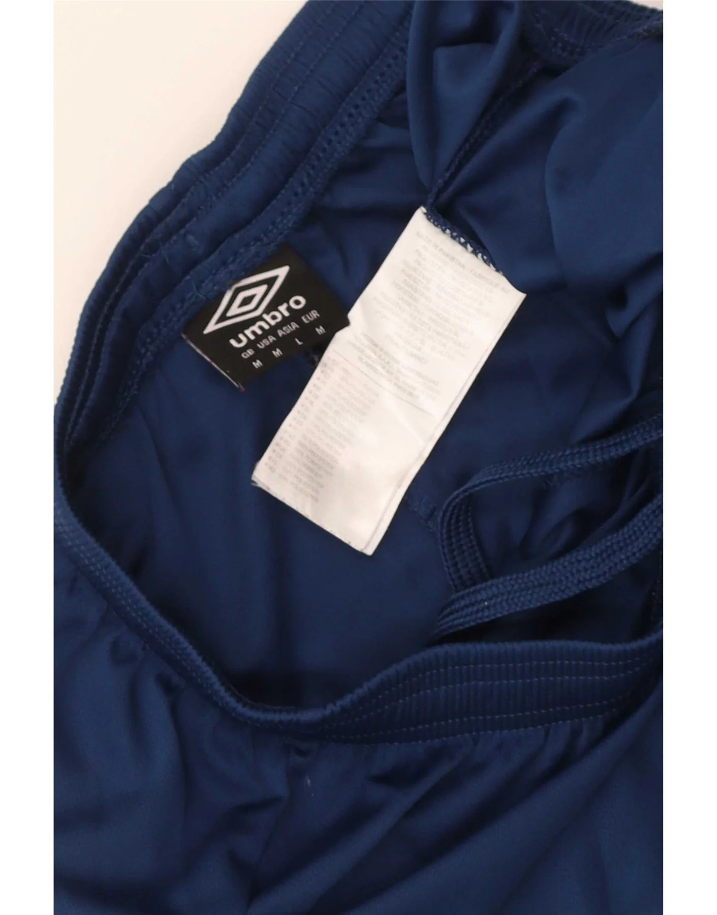 Umbro Womens Sport Shorts UK 14 Medium Navy Blue Polyester - Image 3