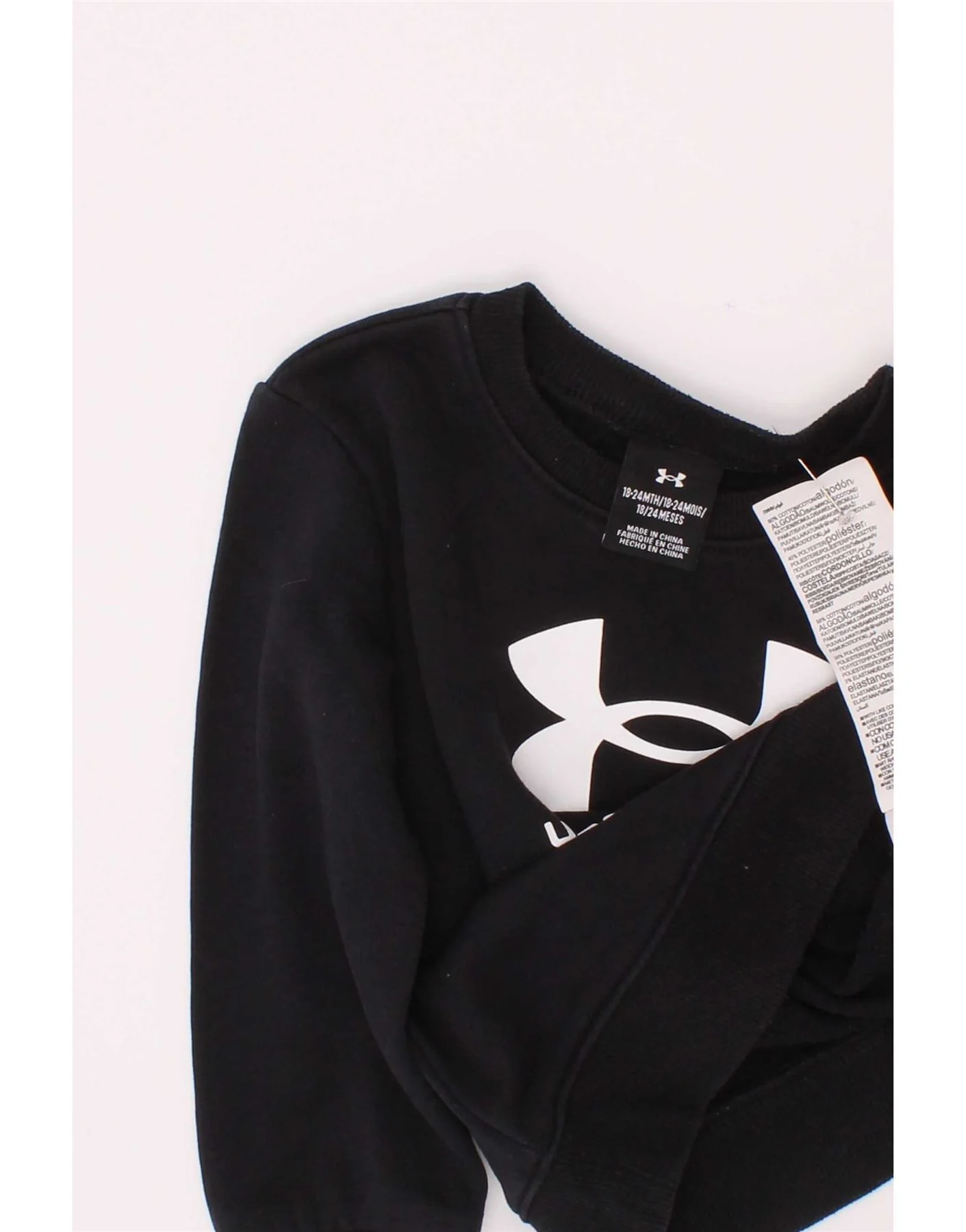 Under Armour Baby Boys Graphic T-Shirt Top 18-24 Months Black Cotton - Image 3
