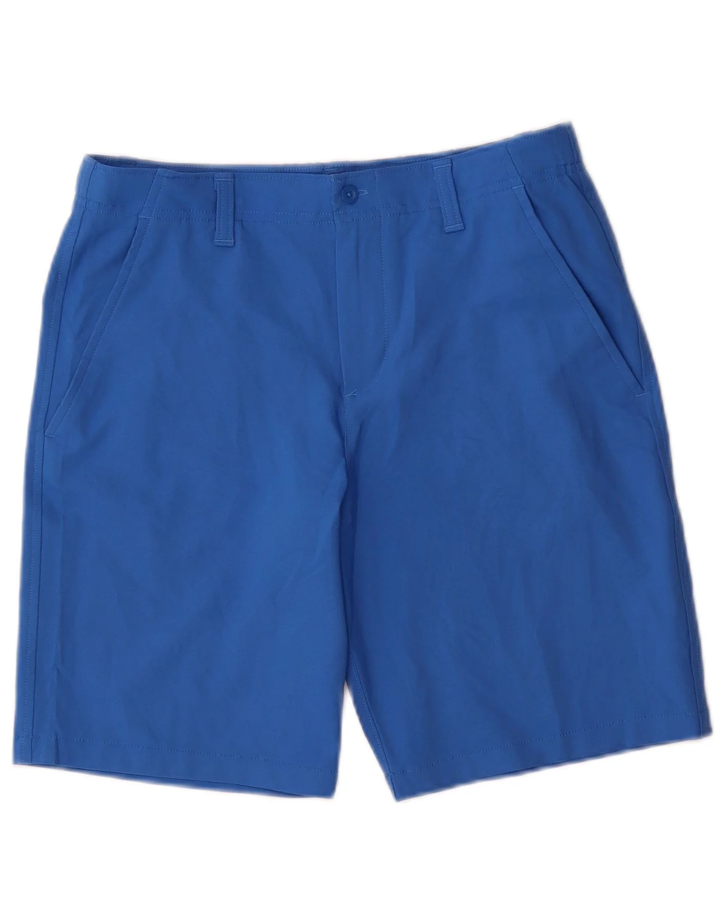 Under Armour Boys Chino Shorts 11-12 Years Large W28 Blue Polyester
