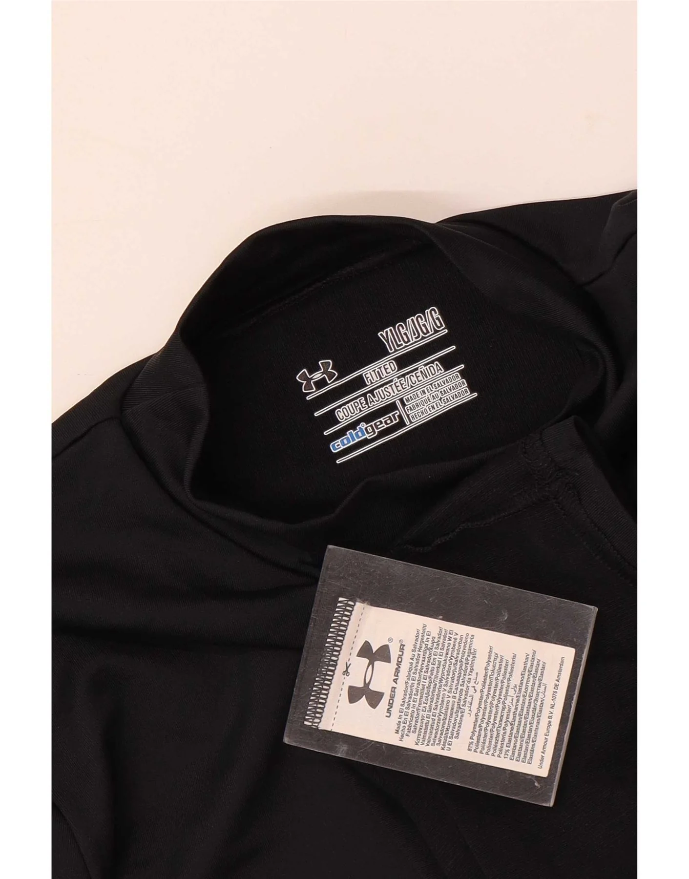 Under Armour Boys Cold Gear Top Long Sleeve 11-12 Years Large Black - Image 3