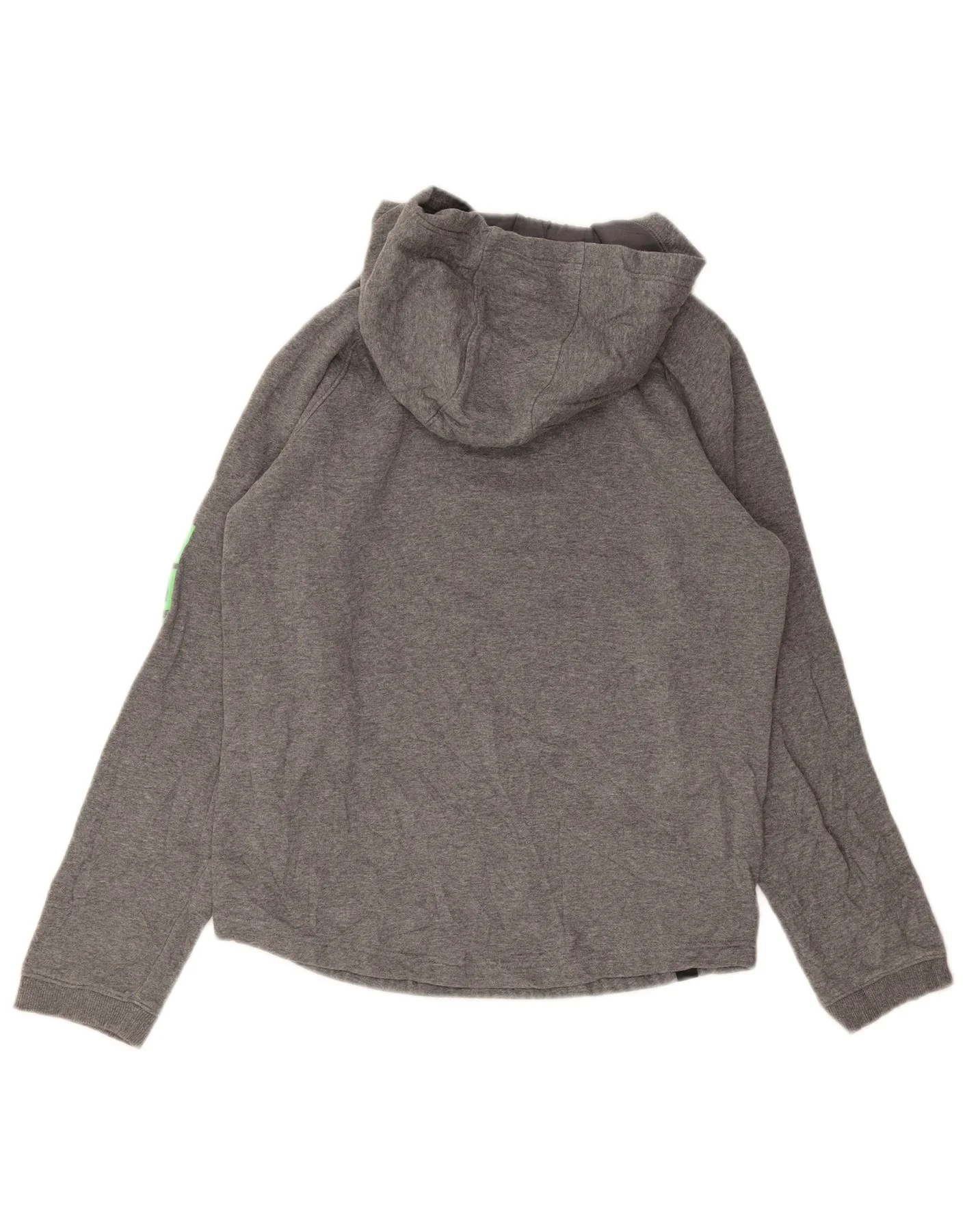Under Armour Boys Graphic Hoodie Jumper 13-14 Years XL Grey Cotton - Image 2