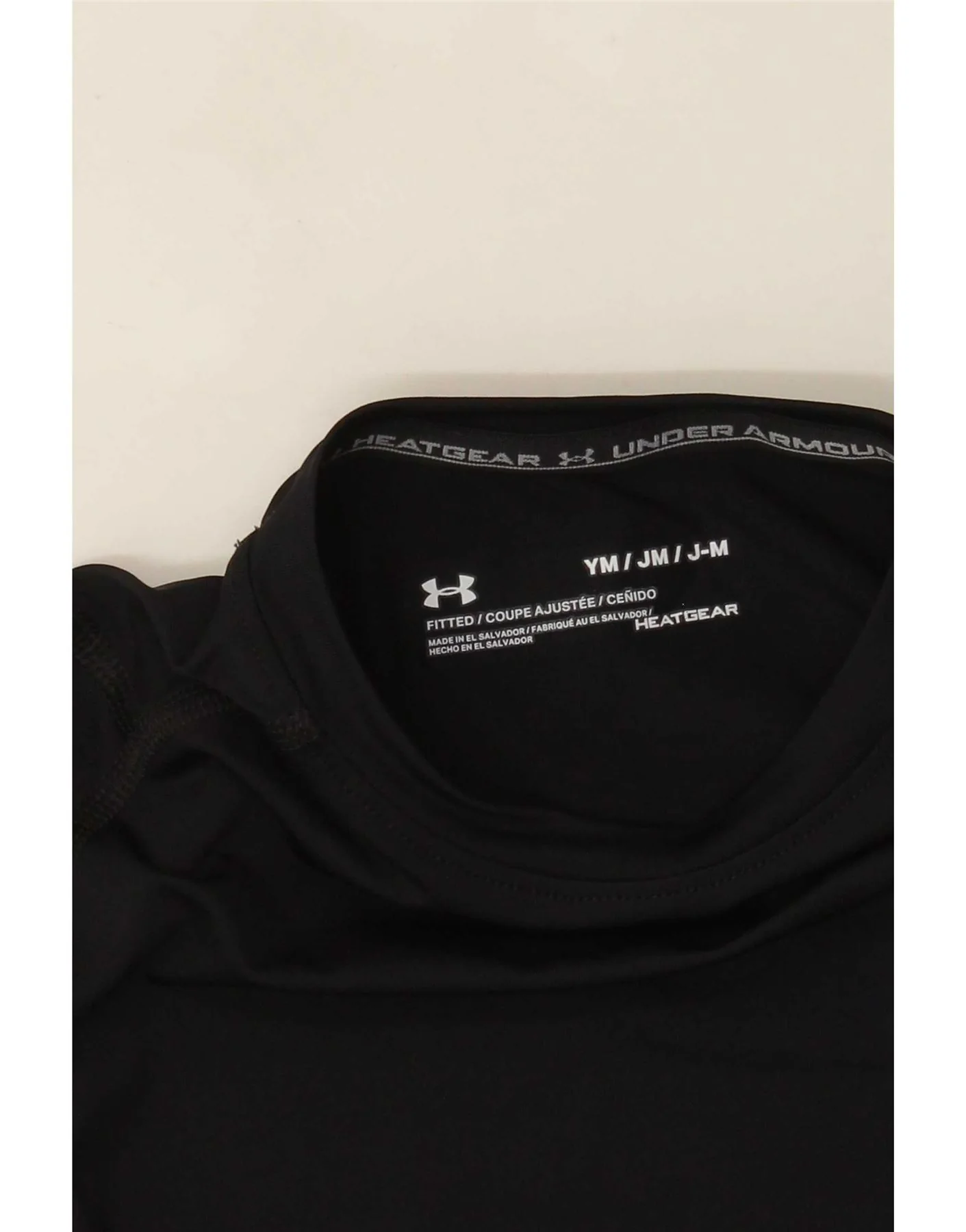 Under Armour Boys Heat Gear Top Long Sleeve 9-10 Years Medium Black - Image 3