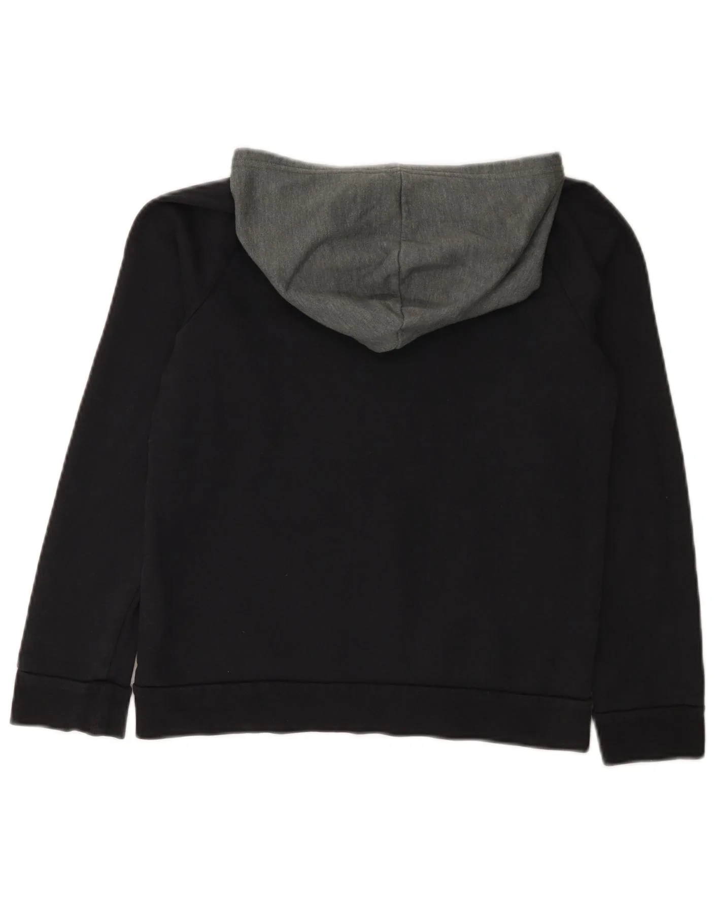 Under Armour Boys Hoodie Jumper 11-12 Years Large Black Colourblock Cotton - Image 2
