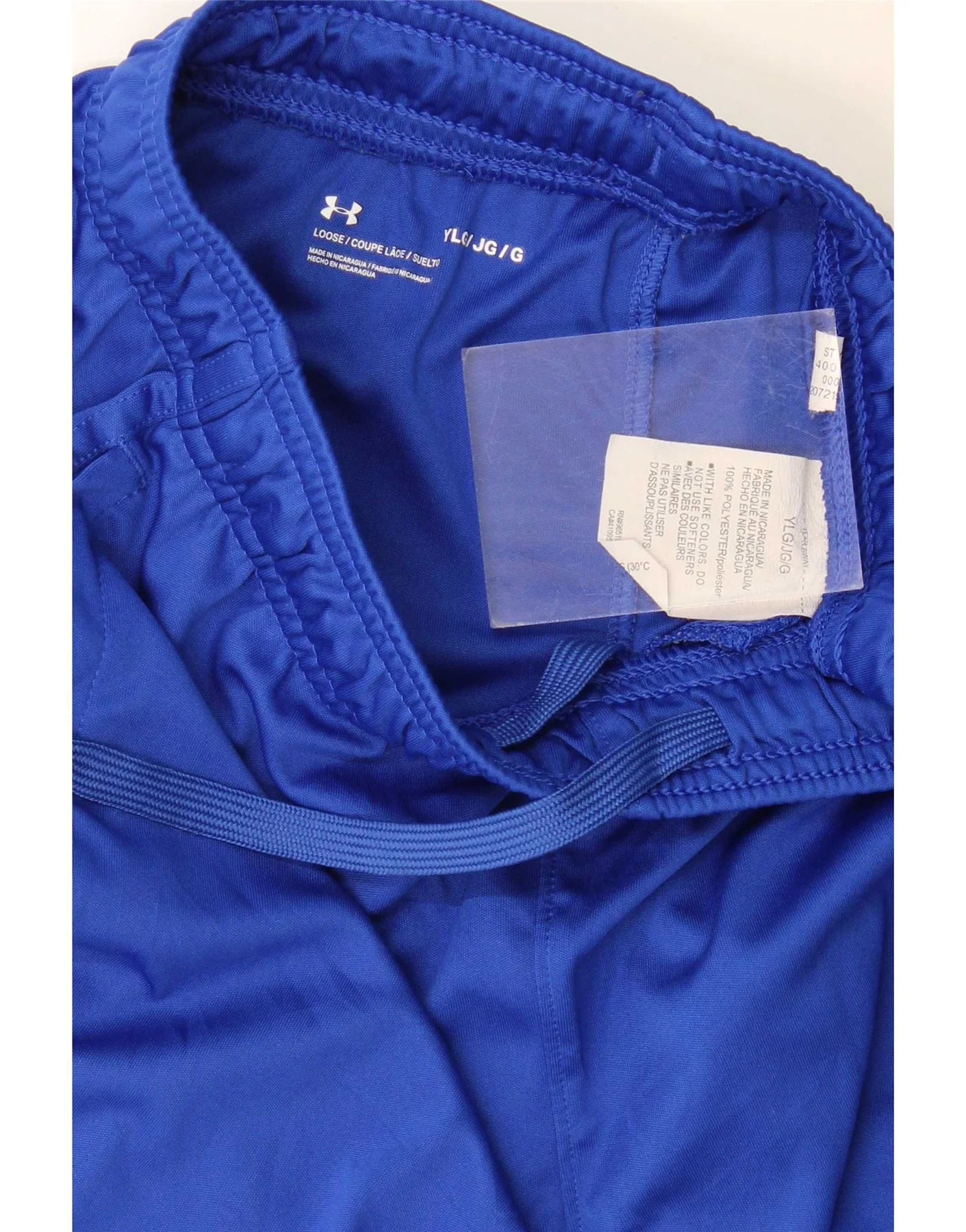 Under Armour Boys Sport Shorts 11-12 Years Large Blue Polyester - Image 3