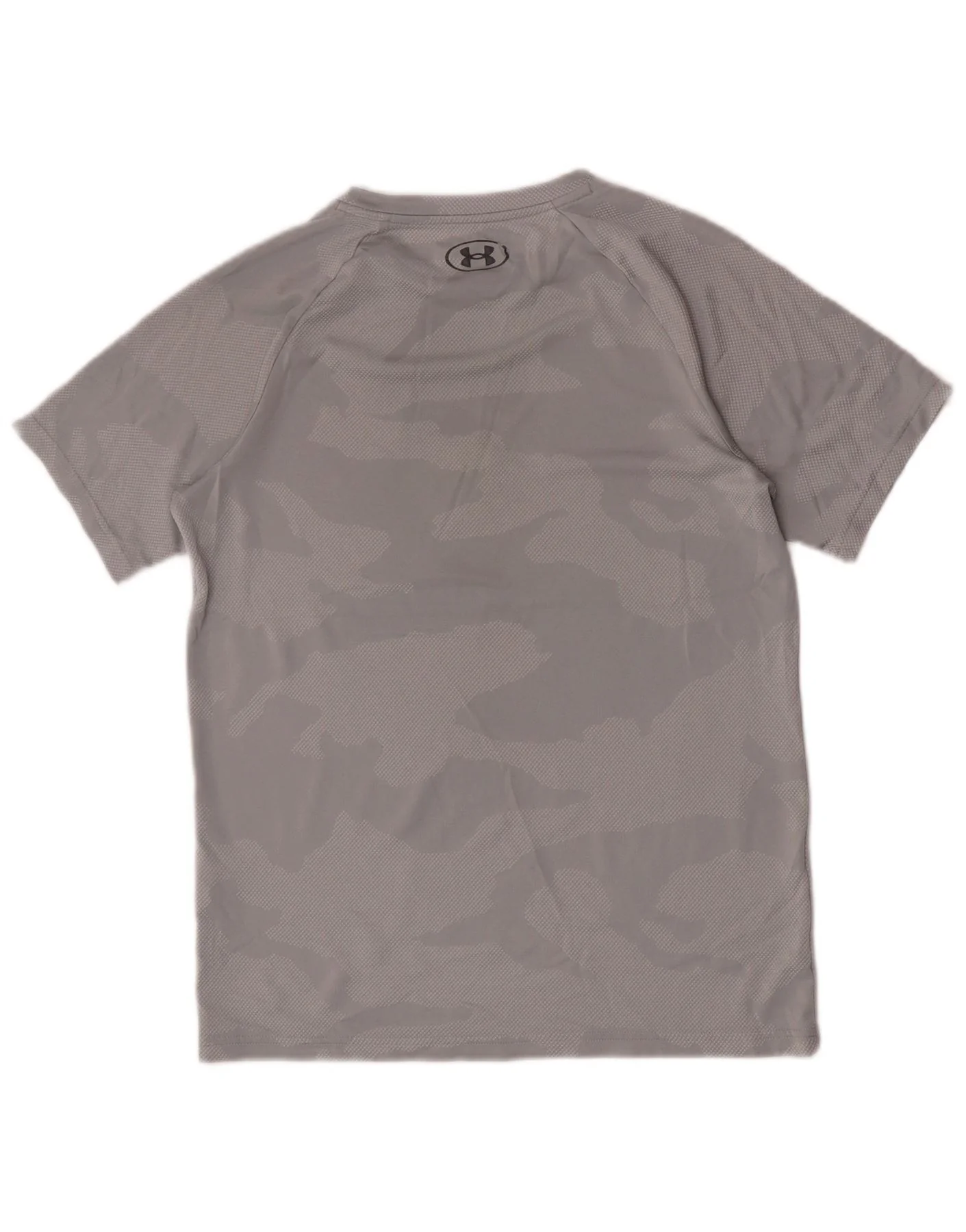 Under Armour Boys T-Shirt Top 13-14 Years XL Grey Camouflage Polyester - Image 2