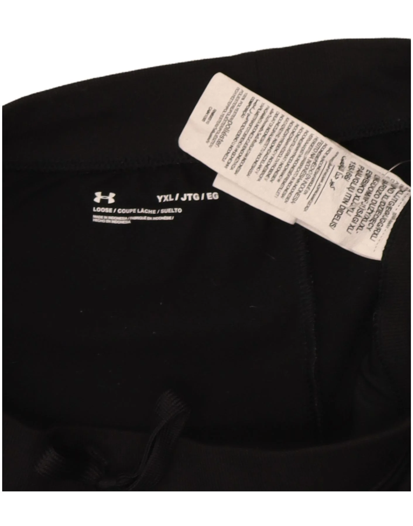 Under Armour Boys Tracksuit Trousers Joggers 13-14 Years XL Black Polyester - Image 3