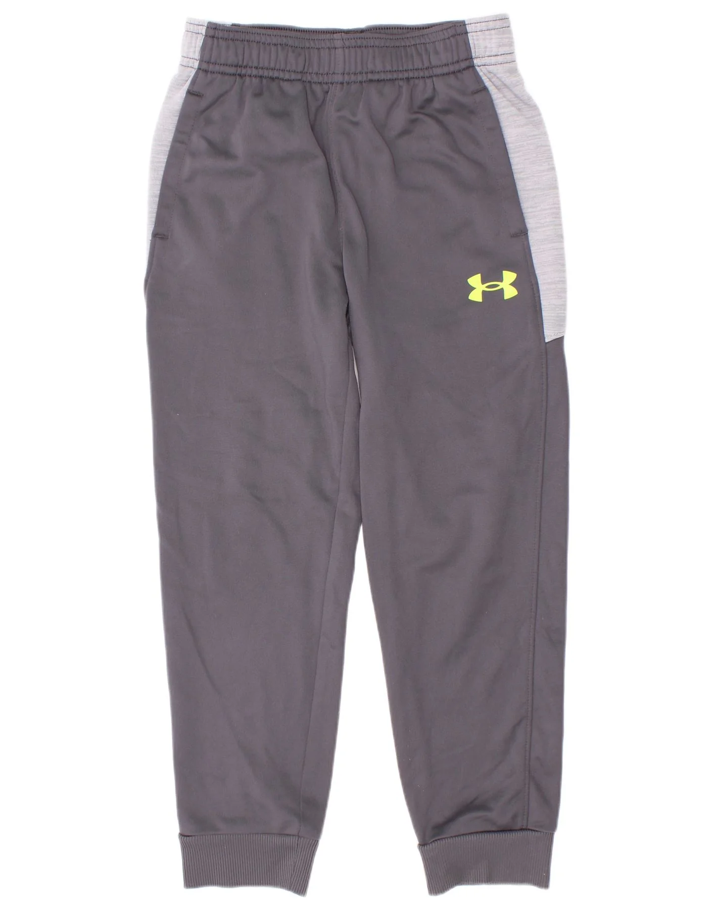Under Armour Boys Tracksuit Trousers Joggers 5-6 Years Grey Colourblock