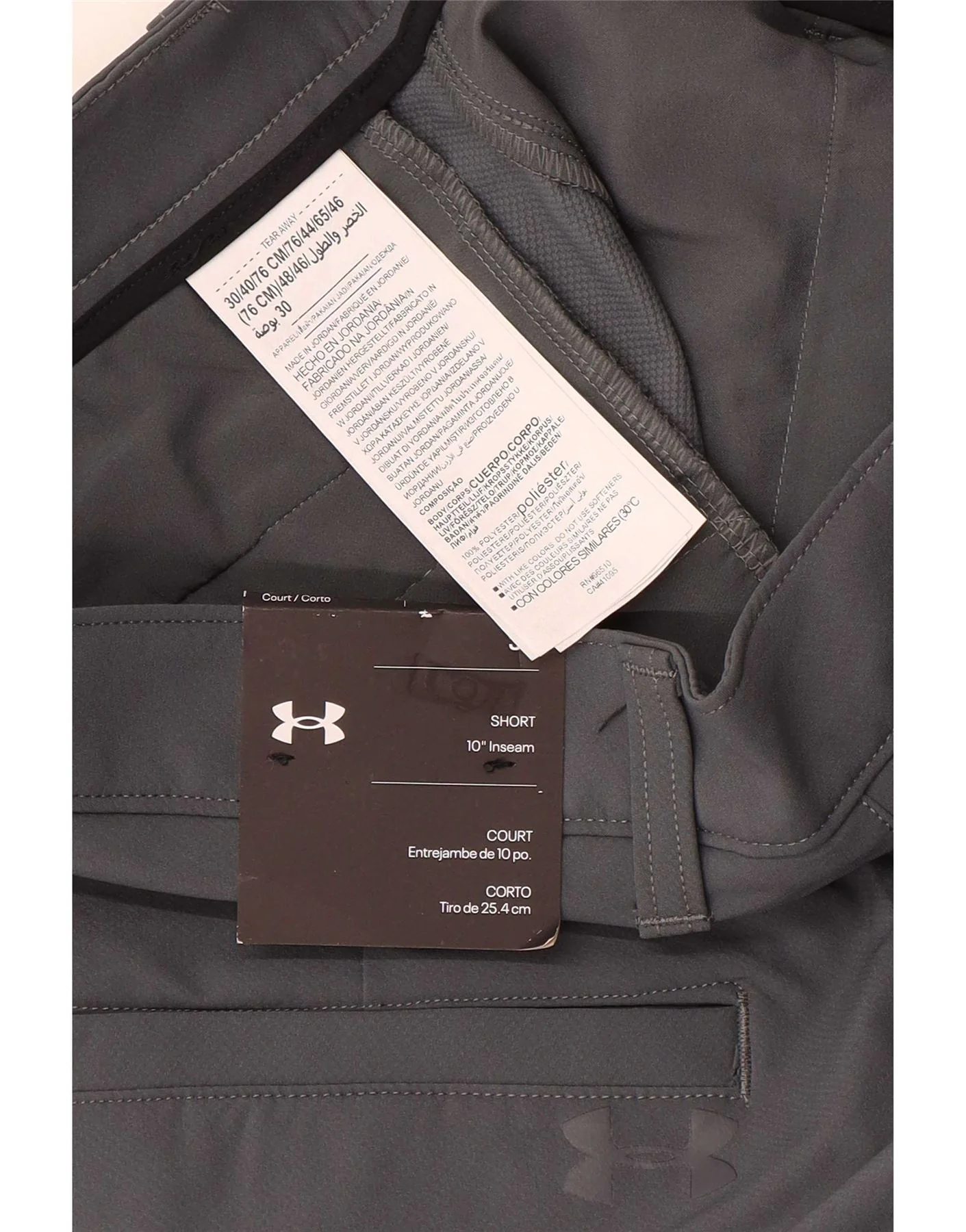 Under Armour Mens Chino Shorts W30 Medium Grey Polyester - Image 3