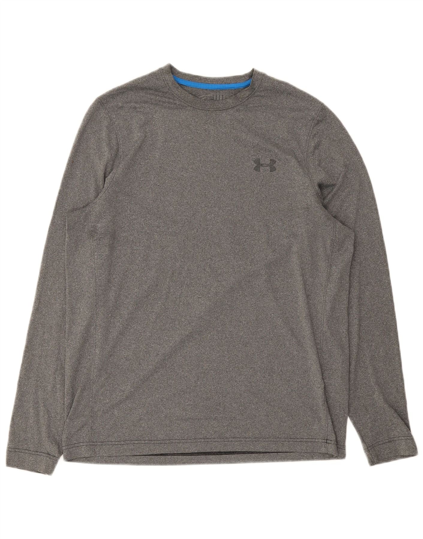 Under Armour Mens Cold Gear Top Long Sleeve Medium Grey Polyester