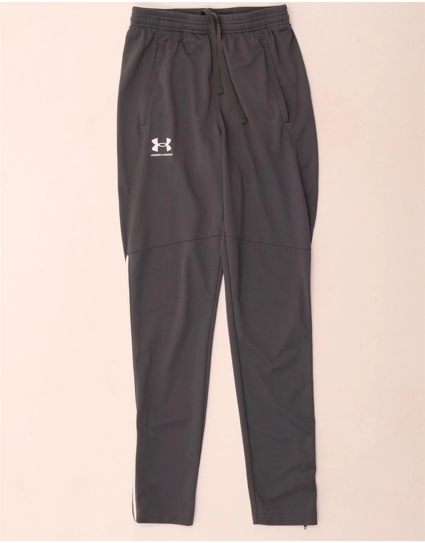 Under Armour Mens Fitted Tracksuit Trousers Small Grey