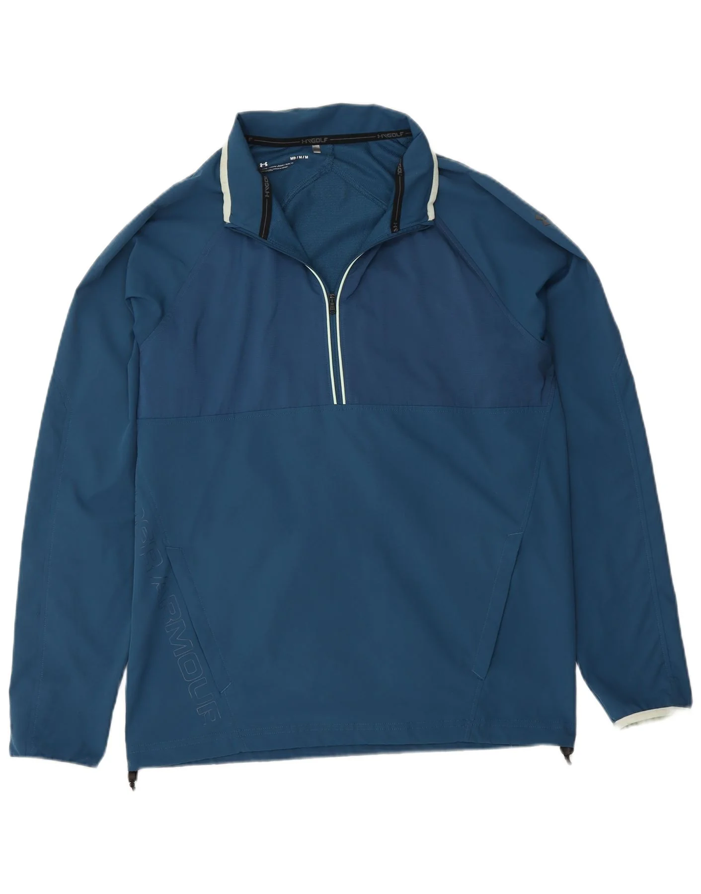 Under Armour Mens Graphic Pullover Tracksuit Top Jacket Medium Blue Sports