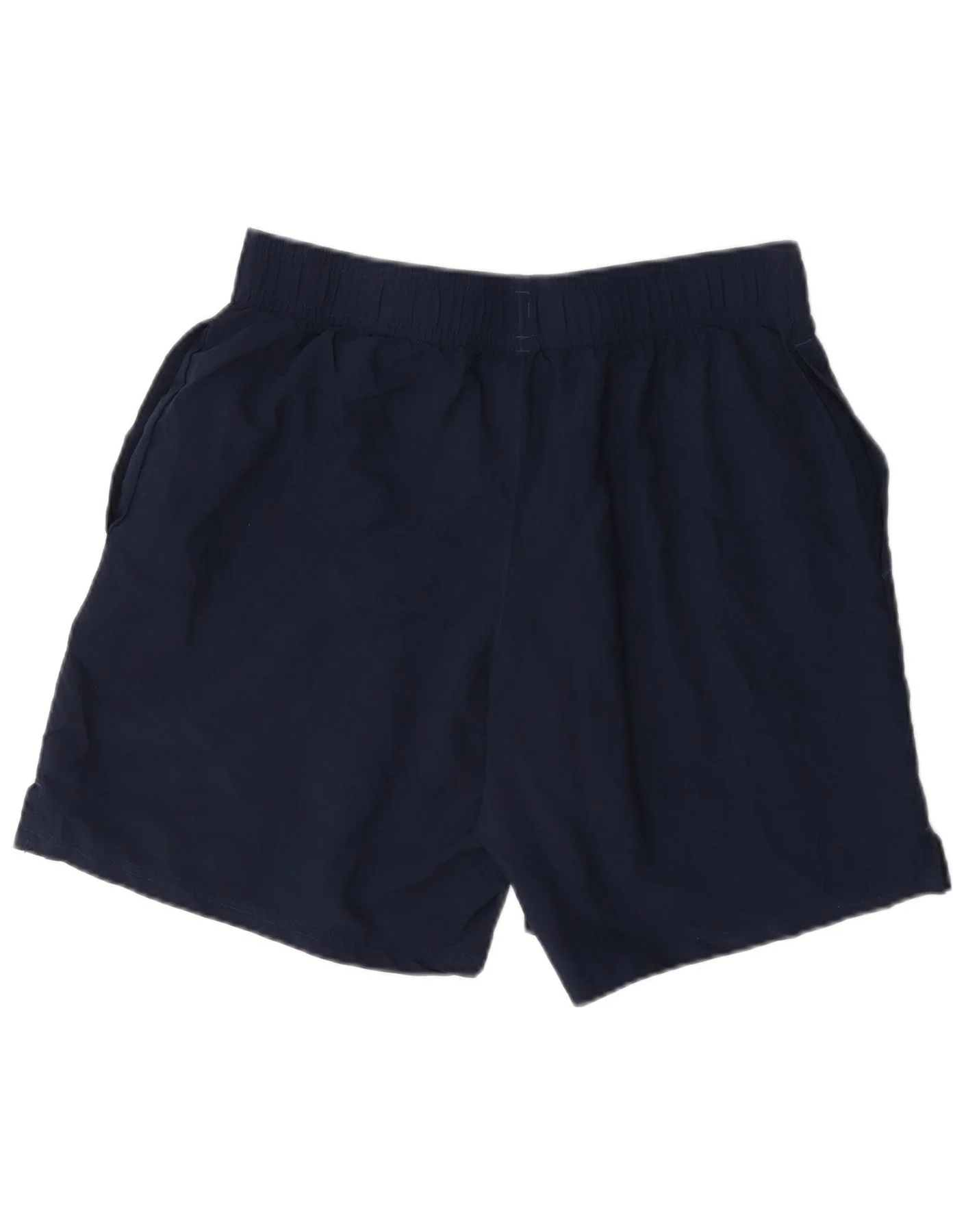 Under Armour Mens Graphic Sport Shorts Large Navy Blue Polyester - Image 2