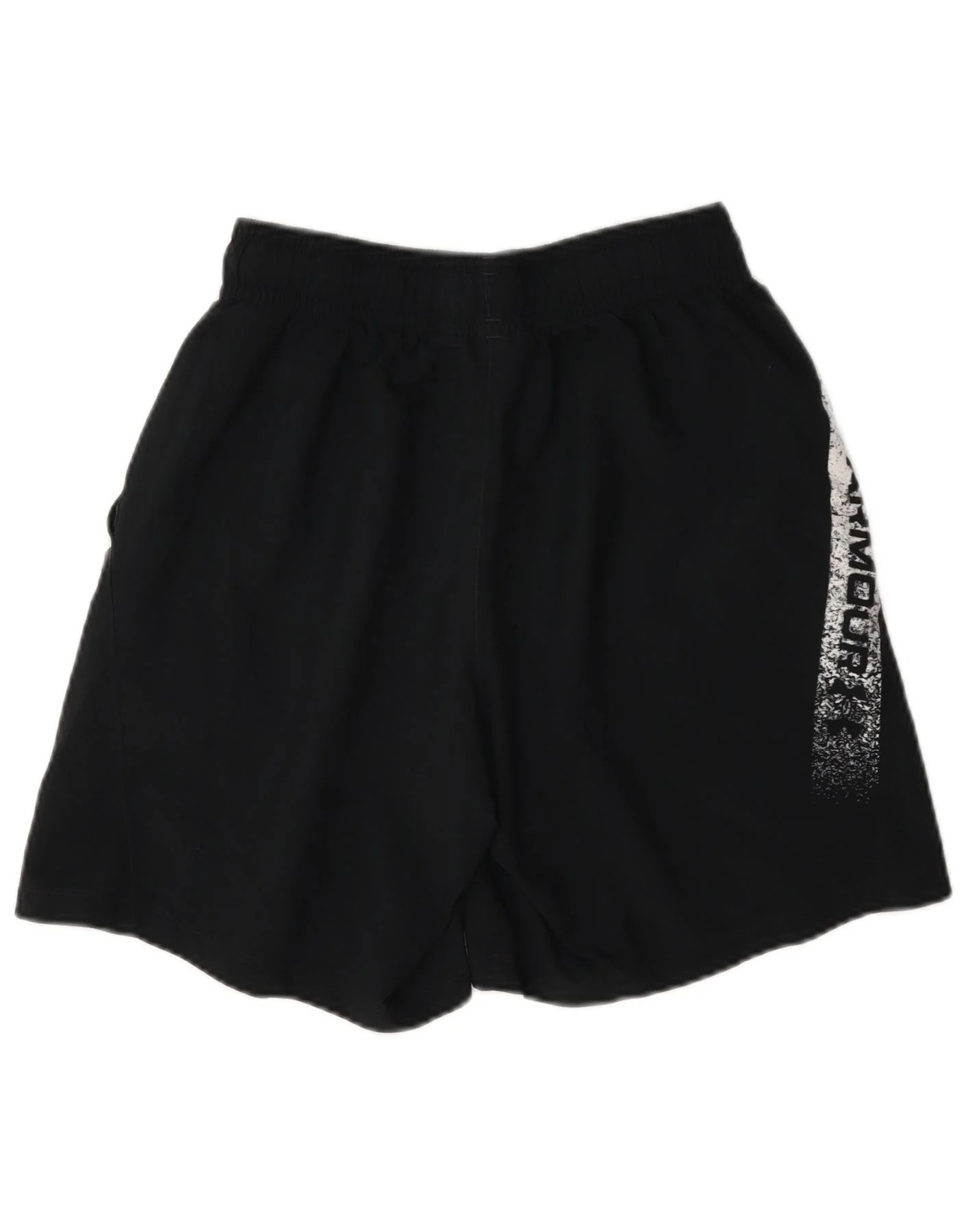 Under Armour Mens Graphic Sport Shorts Small Black Colourblock Polyester - Image 2
