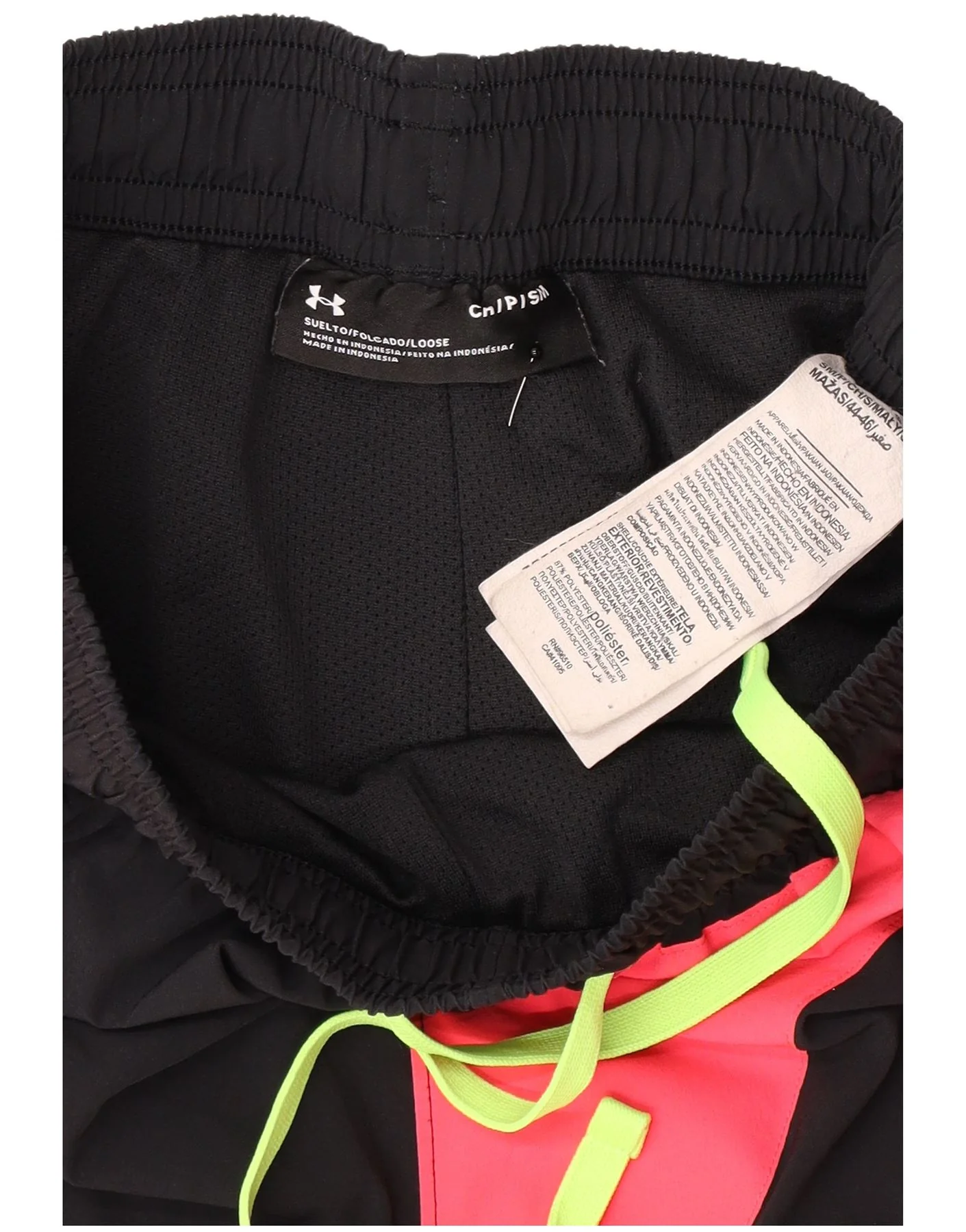 Under Armour Mens Graphic Sport Shorts Small Black Colourblock Sports - Image 4