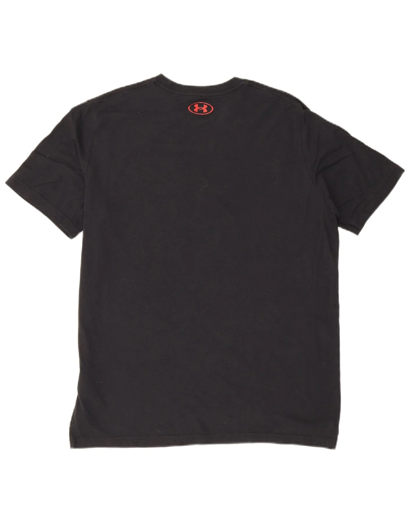 Under Armour Mens Graphic T-Shirt Top Large Black Cotton - Image 2