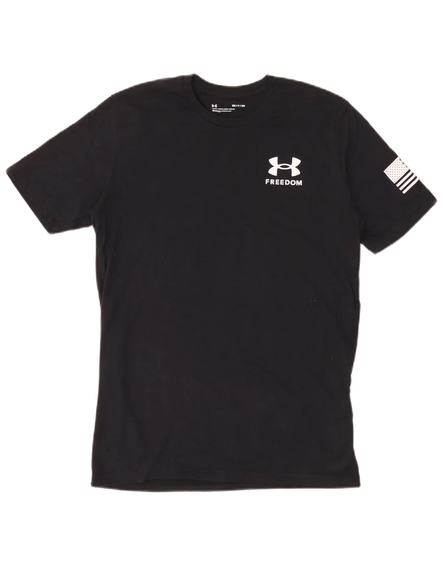 Under Armour Mens Graphic T-Shirt Top Small Black Cotton