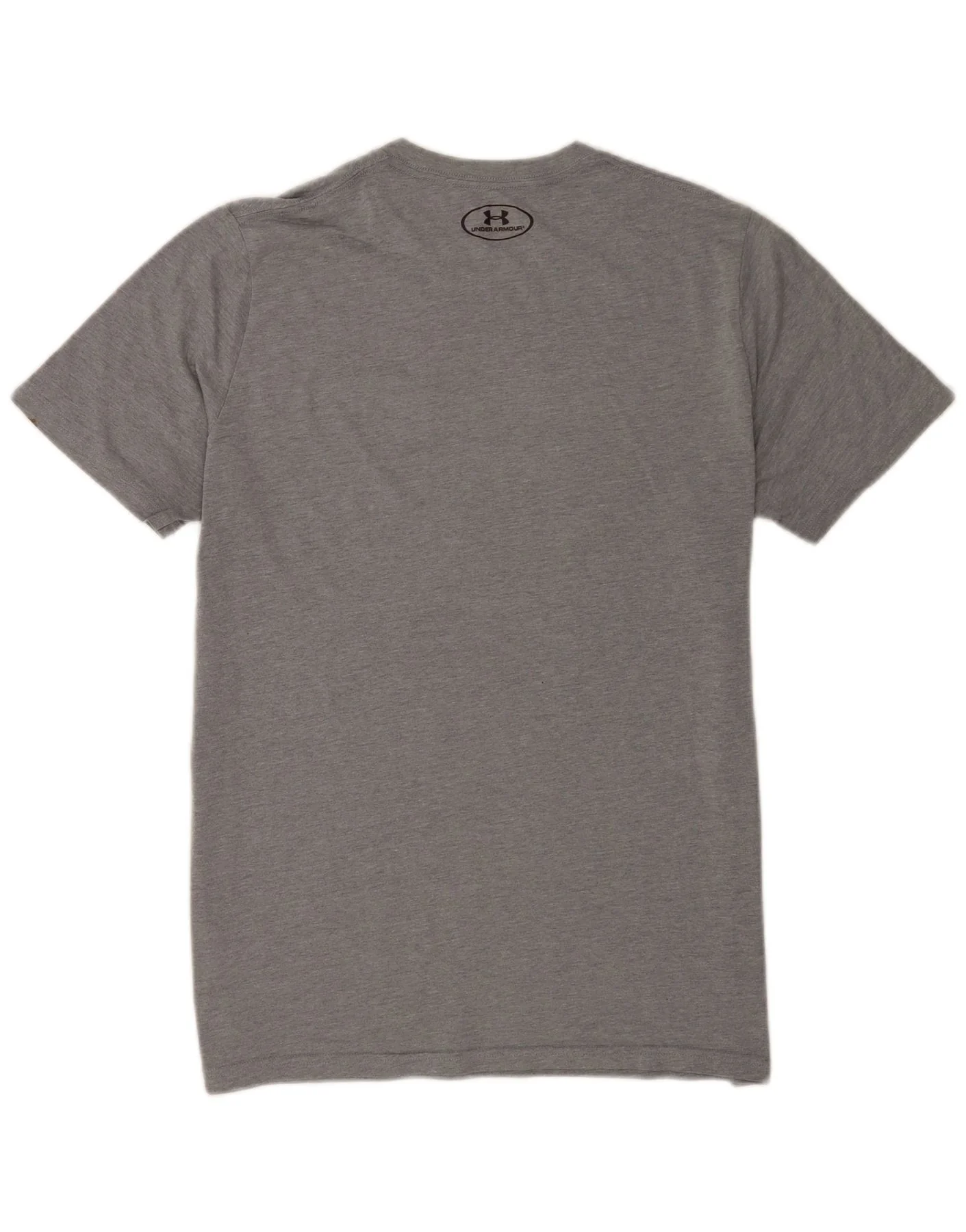 Under Armour Mens Heat Gear Graphic T-Shirt Top Medium Grey - Image 2