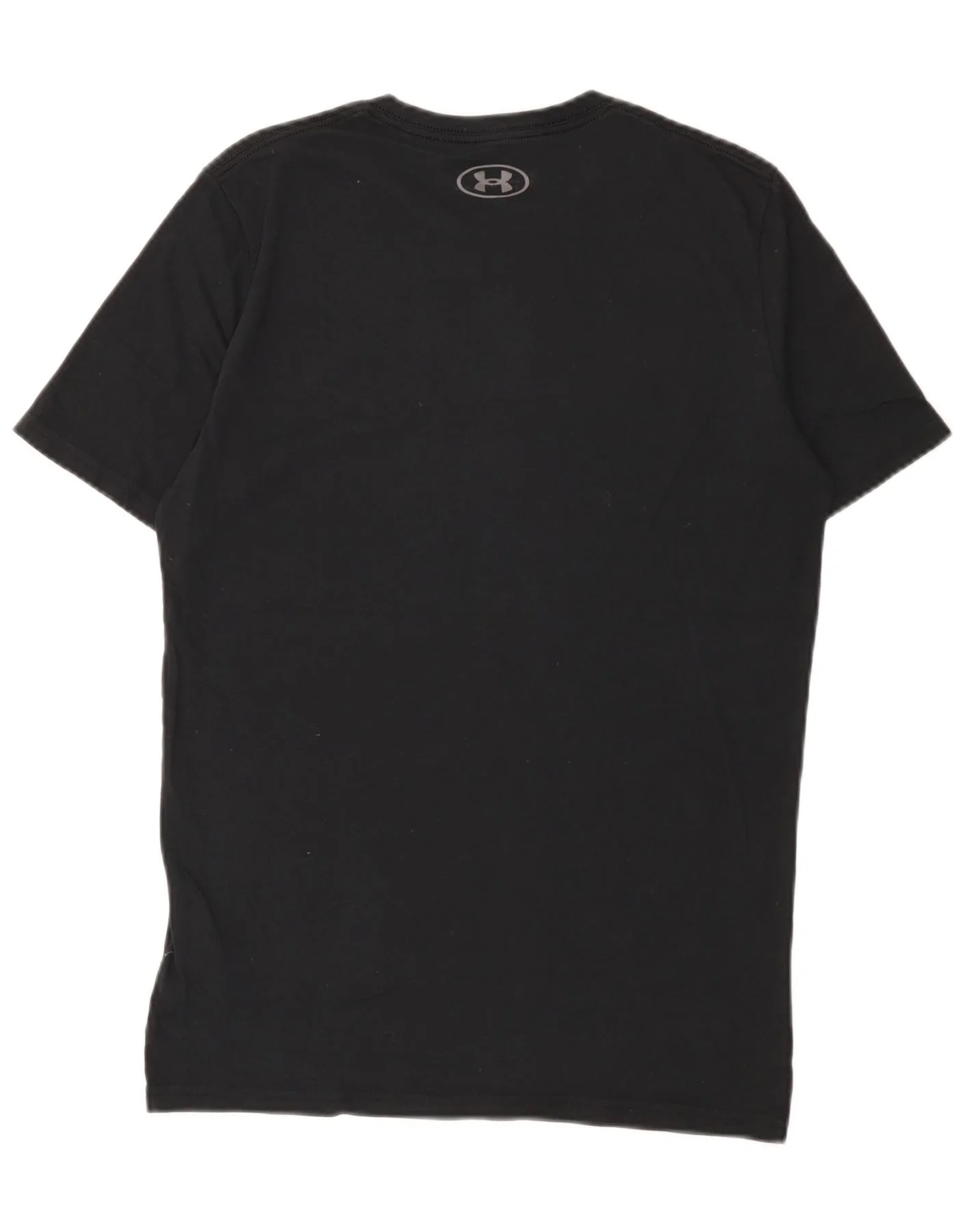 Under Armour Mens Heat Gear Graphic T-Shirt Top Small Black Cotton - Image 2