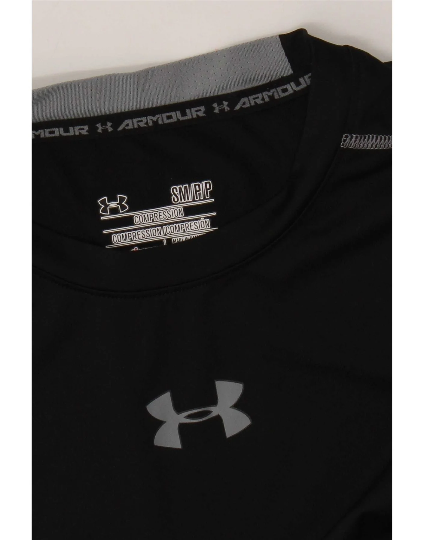 Under Armour Mens Heat Gear Graphic Vest Top Small Black - Image 3