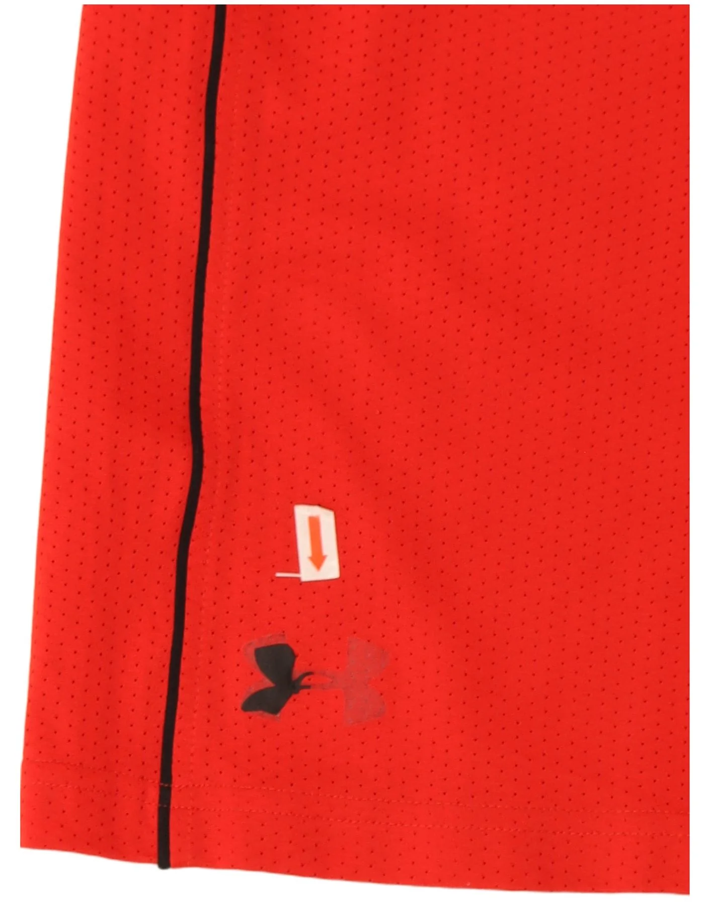Under Armour Mens Heat Gear Loose Fit Sport Shorts XL Red Polyester - Image 3