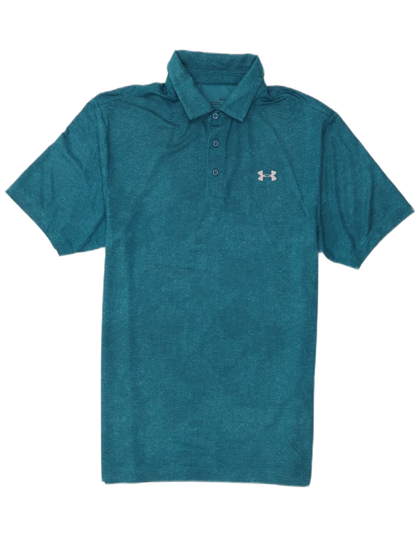 Under Armour Mens Heat Gear Polo Shirt Small Blue