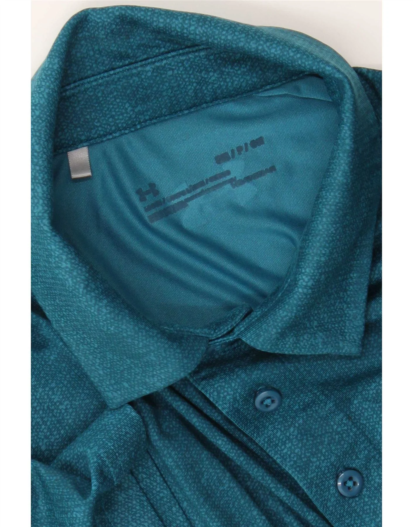 Under Armour Mens Heat Gear Polo Shirt Small Blue - Image 3