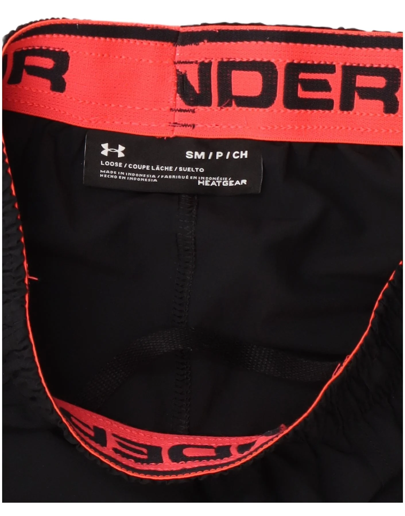 Under Armour Mens Heat Gear Sport Shorts Small Black Colourblock - Image 3
