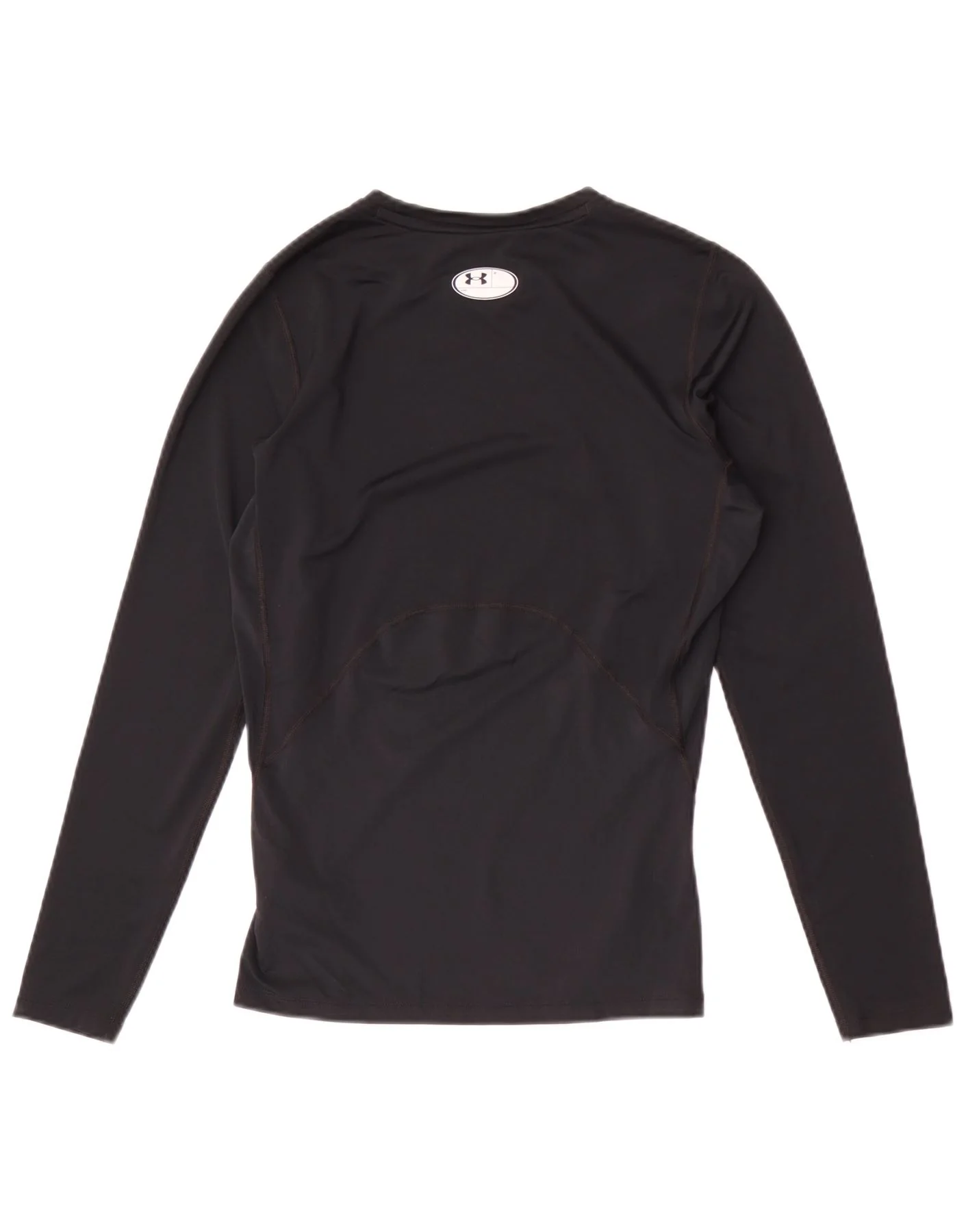 Under Armour Mens Heat Gear Top Long Sleeve Large Black Polyester - Image 2