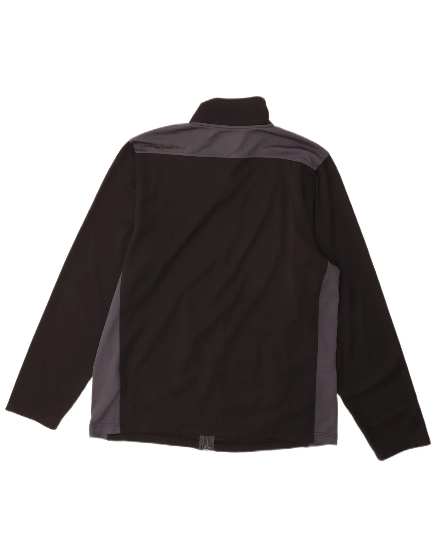 Under Armour Mens Heat Gear Tracksuit Top Jacket Large Black Colourblock - Image 2