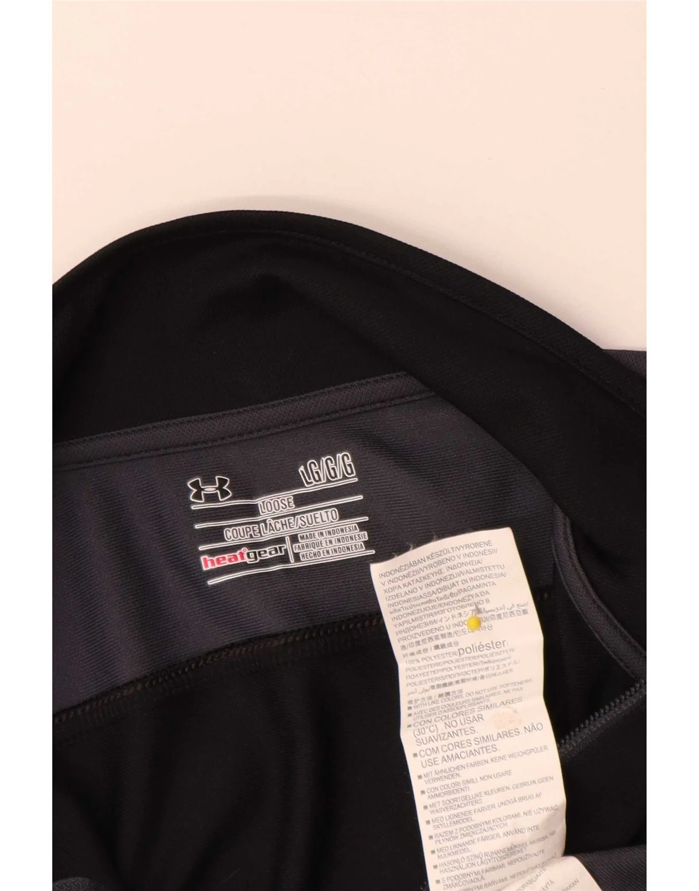 Under Armour Mens Heat Gear Tracksuit Top Jacket Large Black Colourblock - Image 3