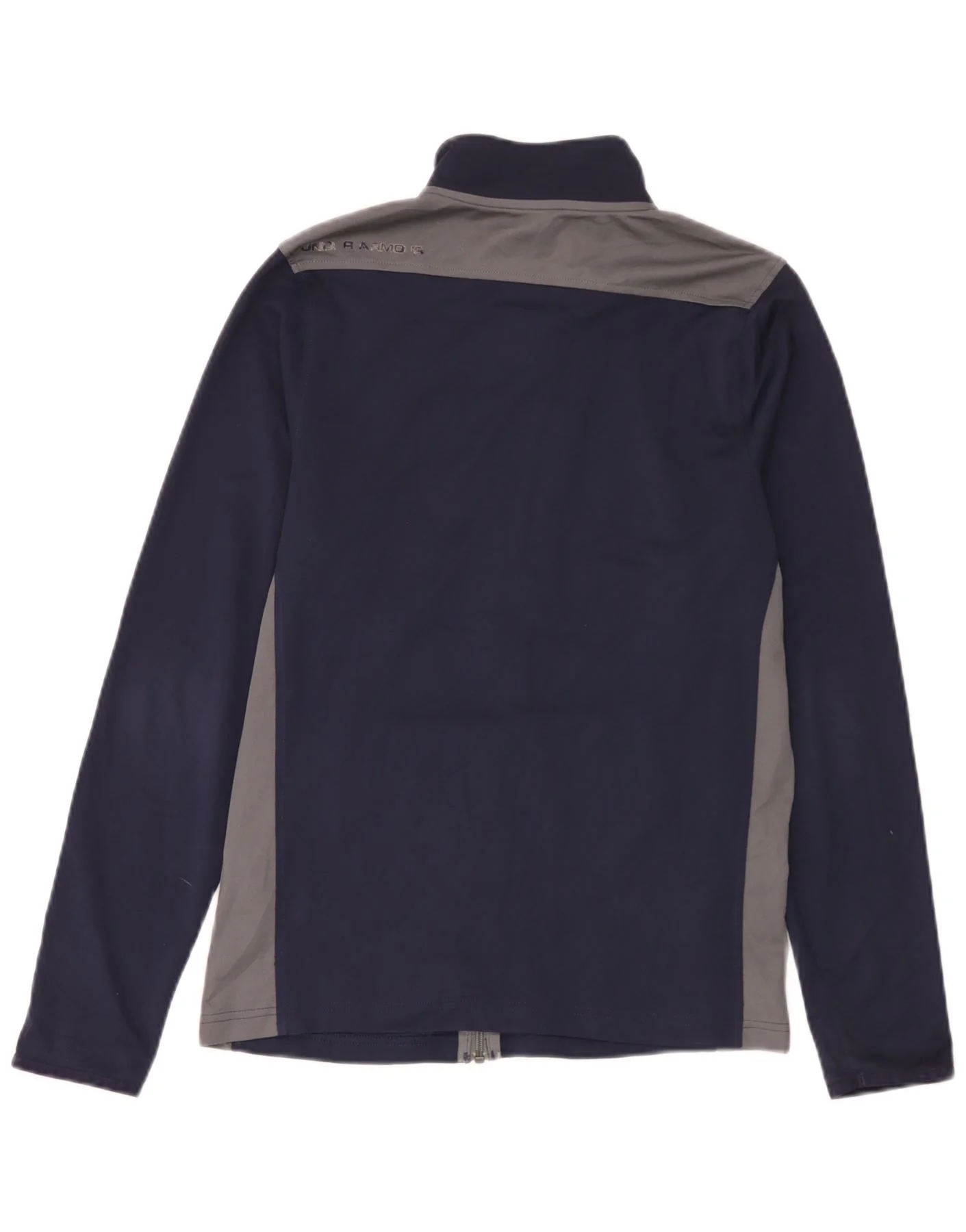 Under Armour Mens Heat Gear Tracksuit Top Jacket Small Navy Blue - Image 2