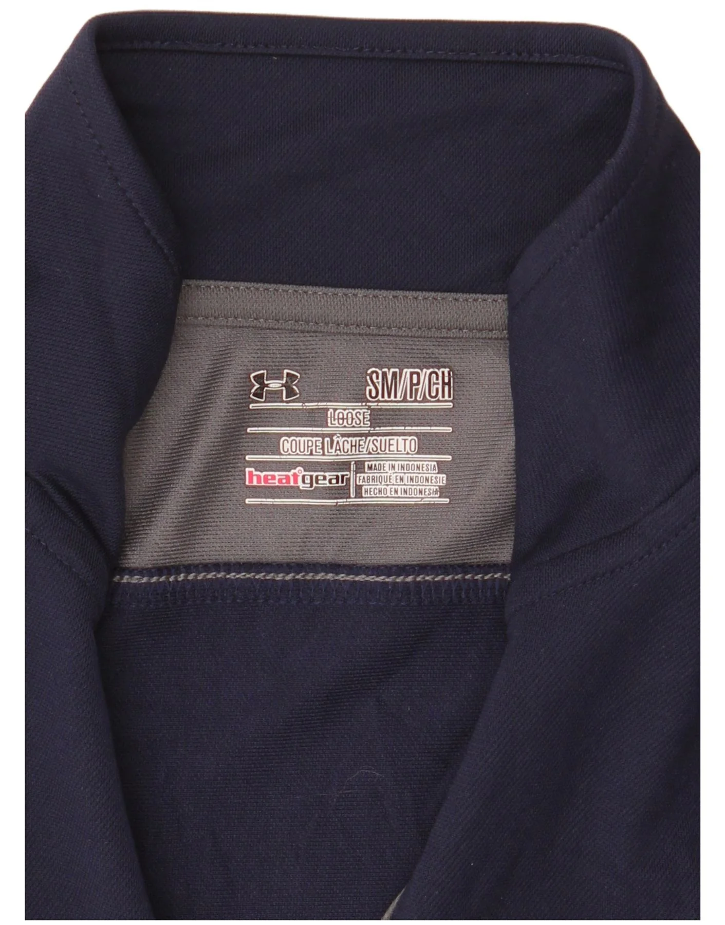 Under Armour Mens Heat Gear Tracksuit Top Jacket Small Navy Blue - Image 5