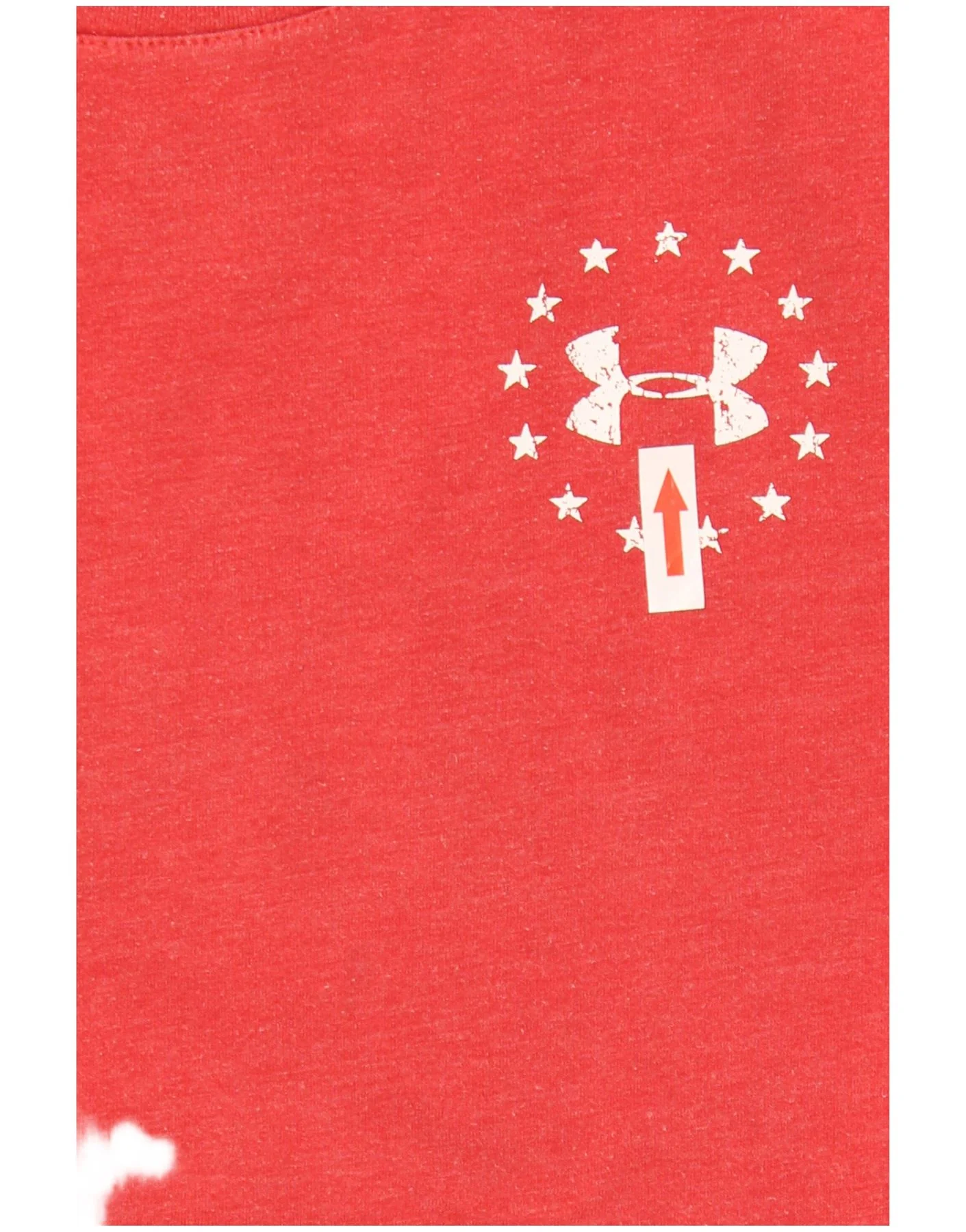 Under Armour Mens Loose Fit Graphic T-Shirt Top Small Red - Image 5