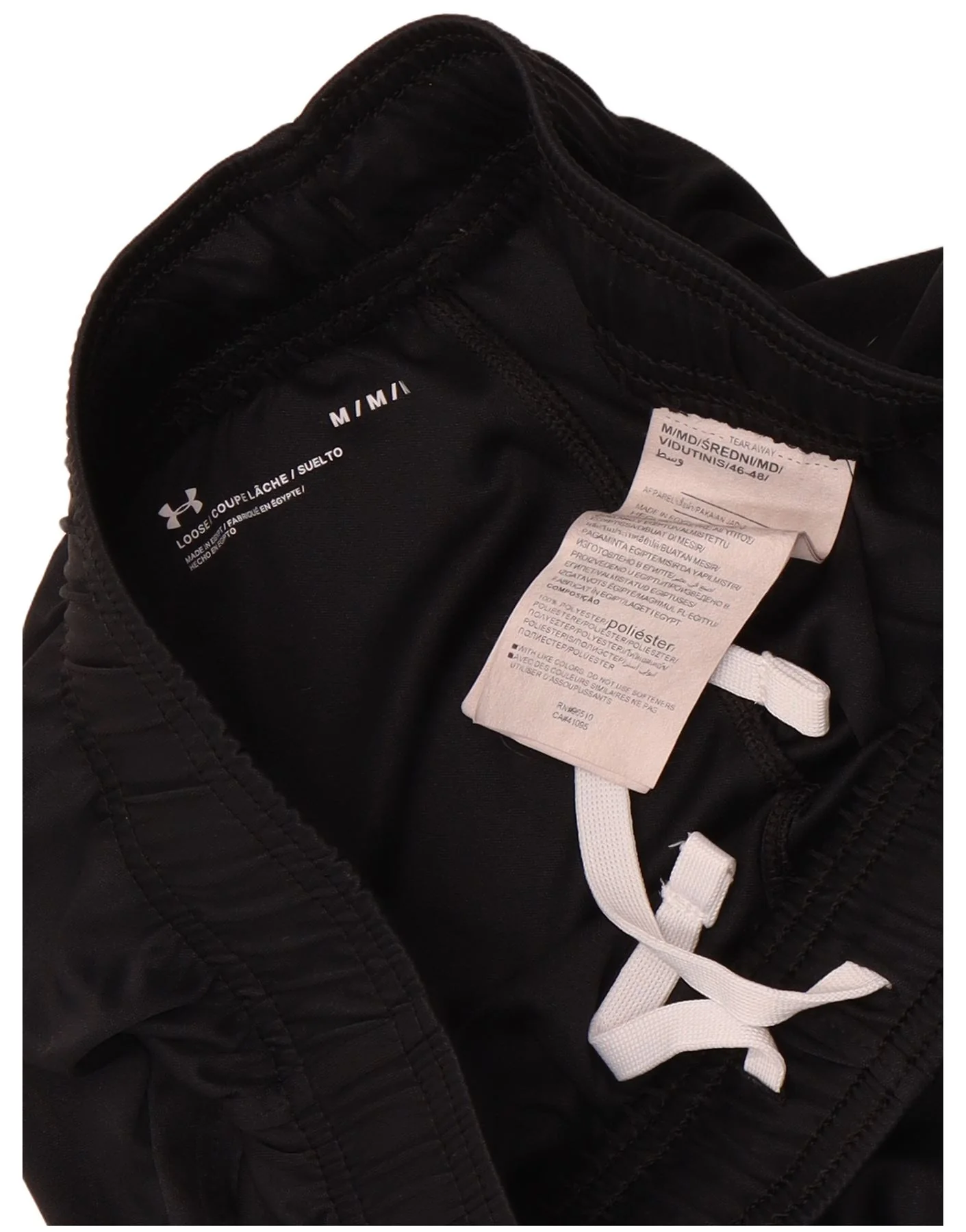 Under Armour Mens Sport Shorts Medium Black Polyester - Image 3