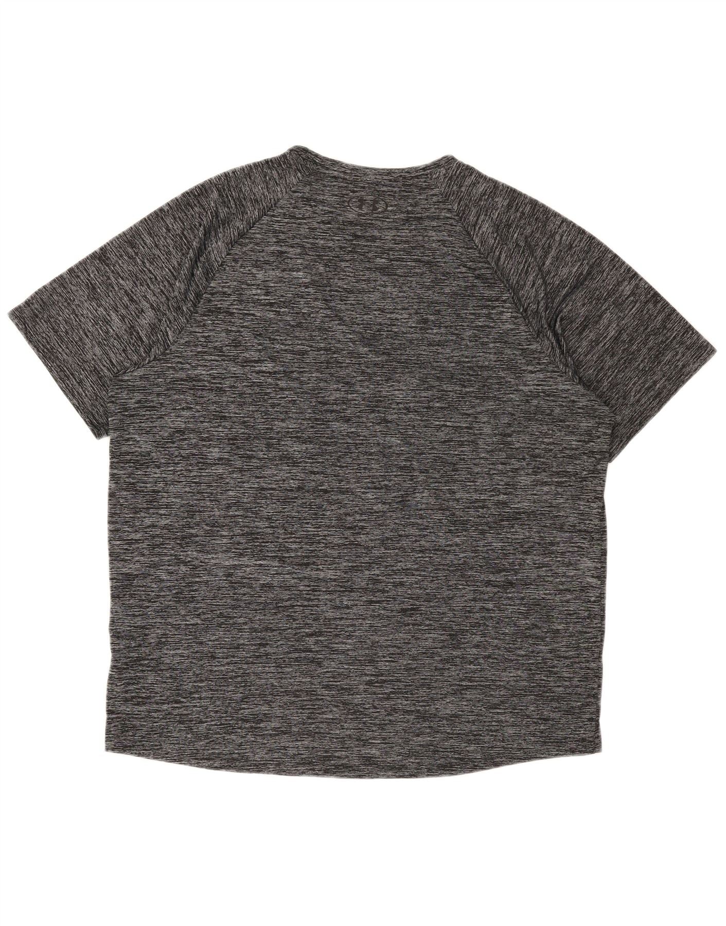 Under Armour Mens T-Shirt Top 2XL Grey Flecked Polyester - Image 2
