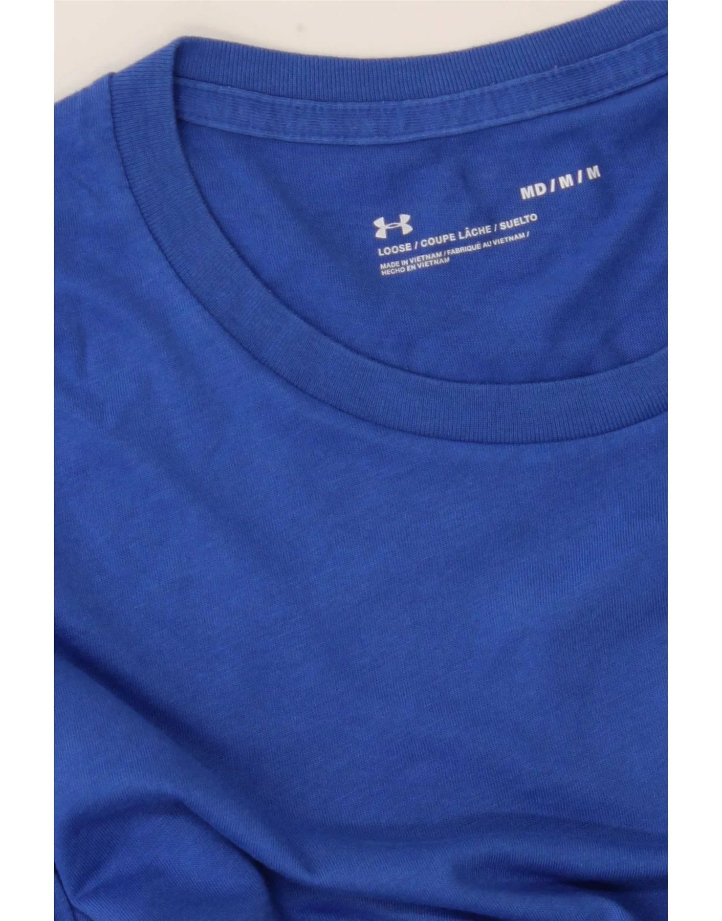 Under Armour Mens T-Shirt Top Medium Blue - Image 3