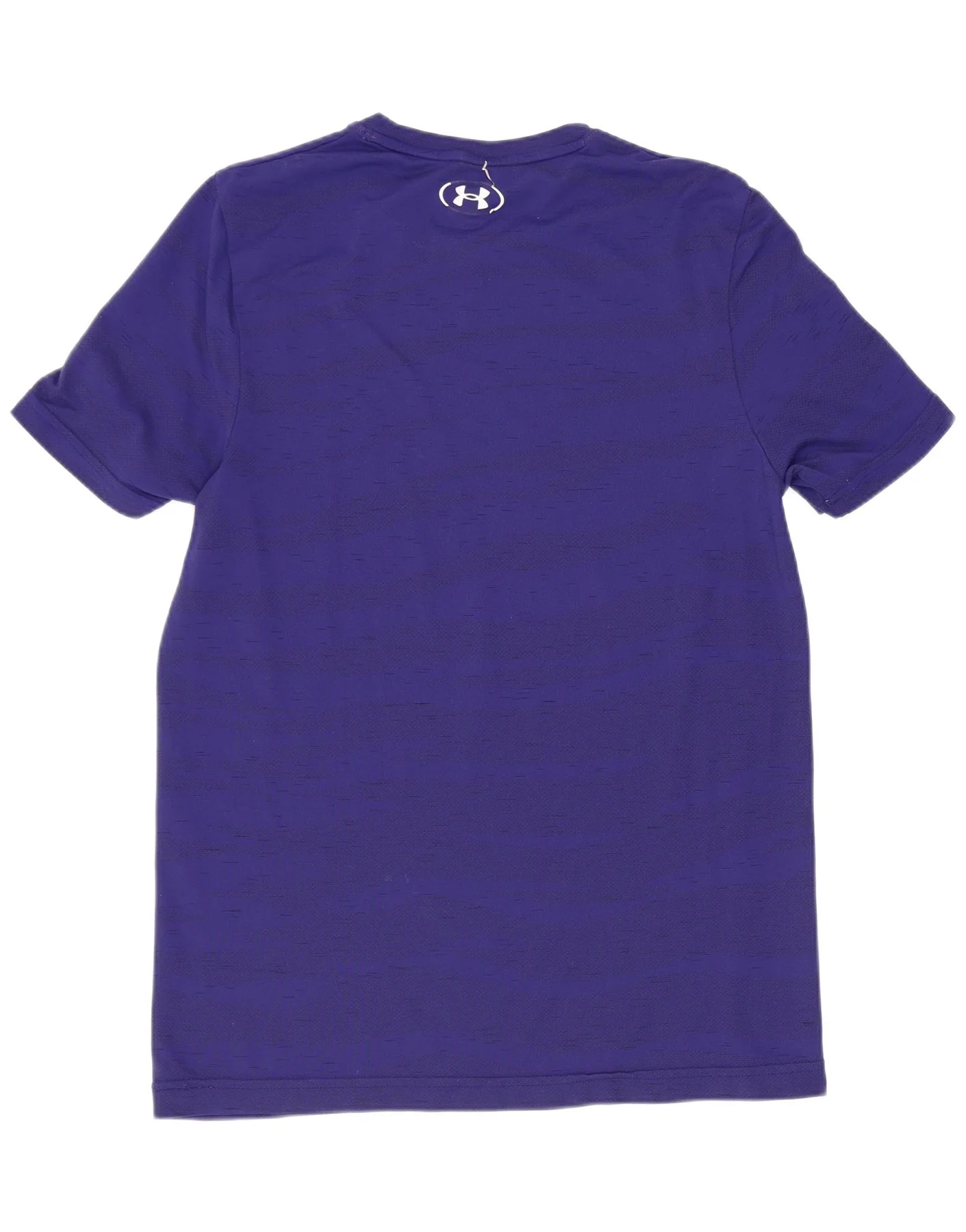 Under Armour Mens T-Shirt Top Medium Navy Blue Striped - Image 2