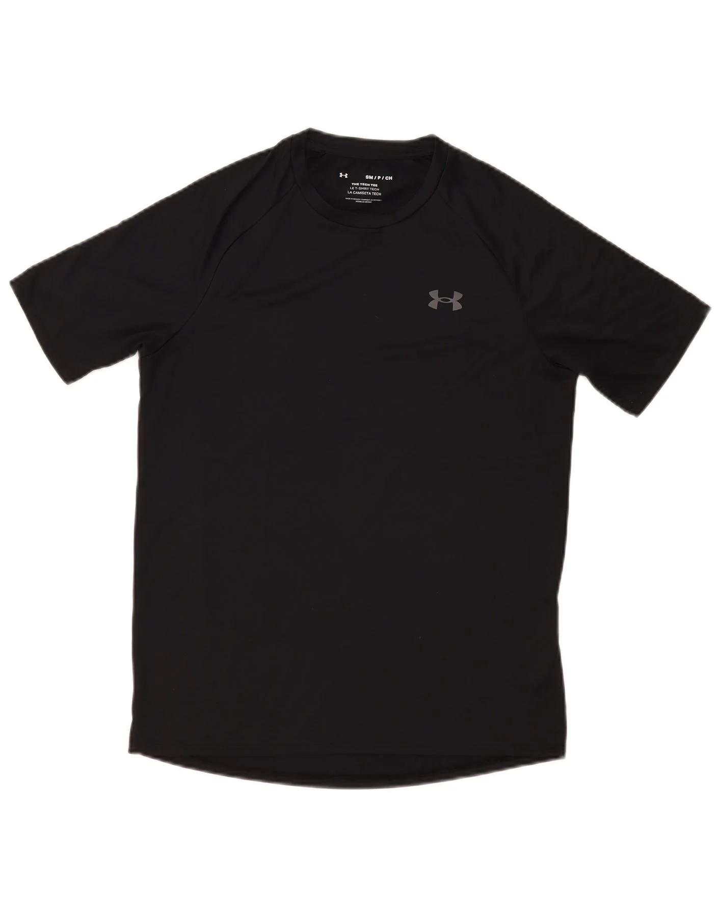 Under Armour Mens T-Shirt Top Small Black Polyester