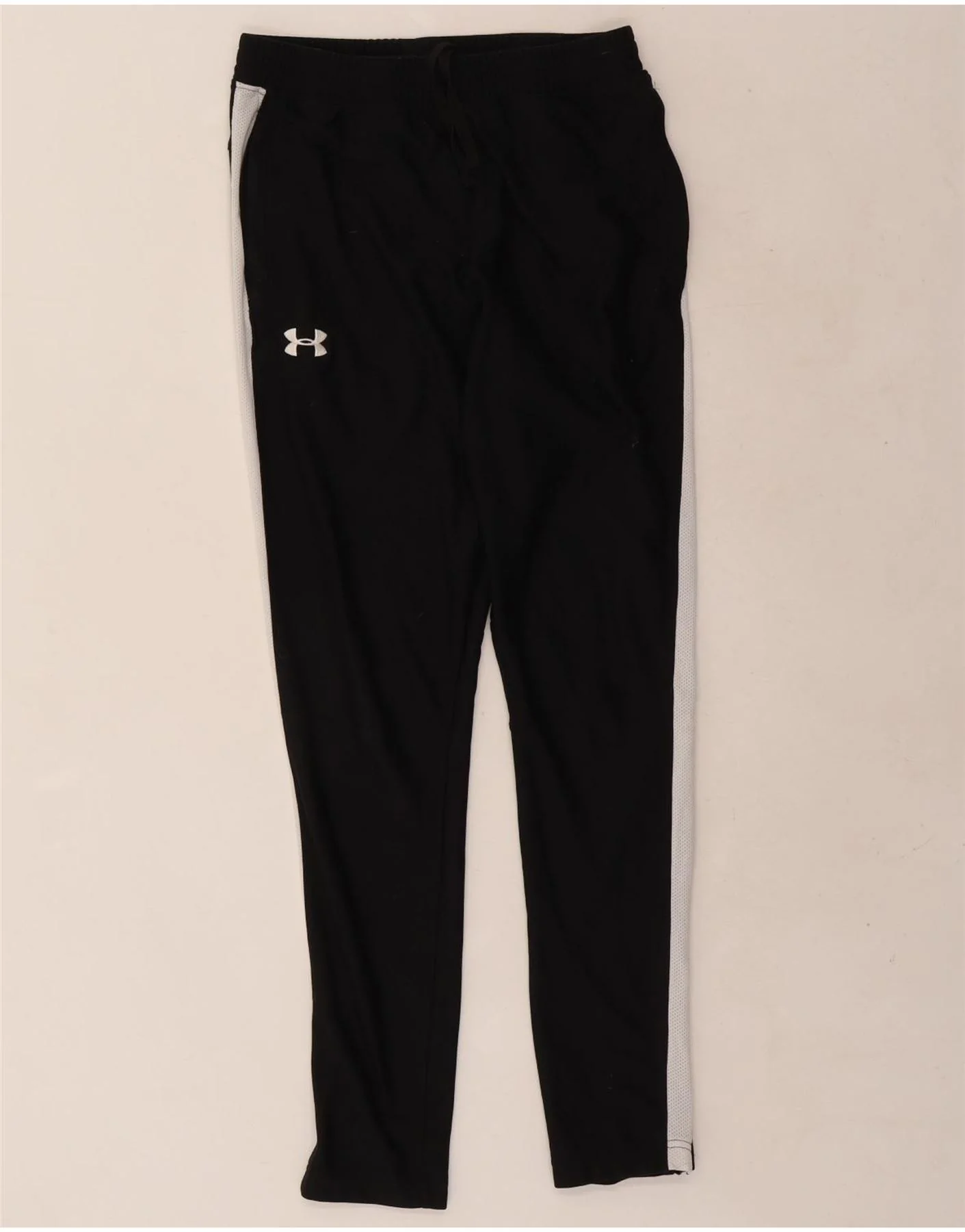 Under Armour Mens Tracksuit Trousers Medium Black Colourblock Polyester