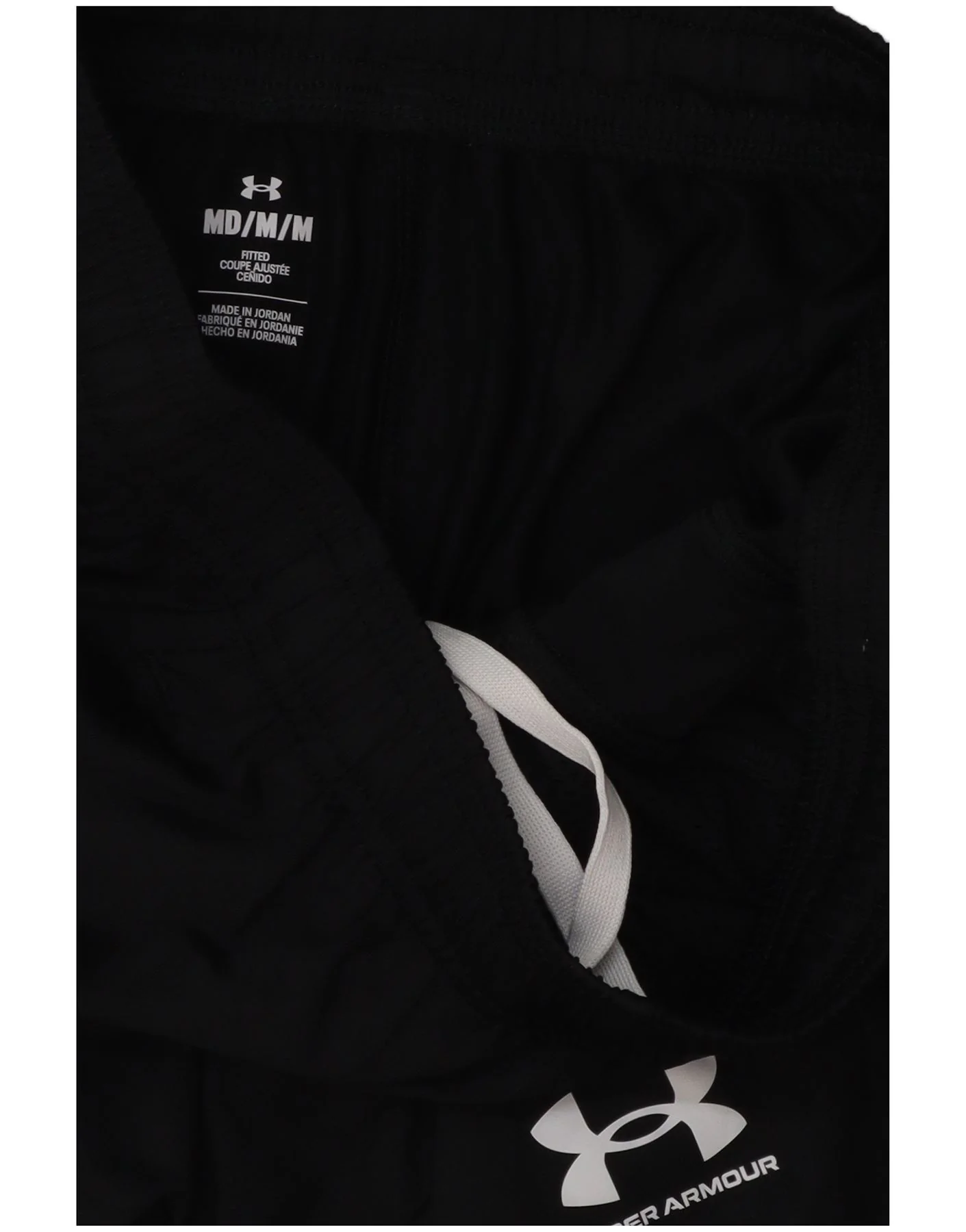 Under Armour Mens Tracksuit Trousers Medium Black Polyester - Image 3