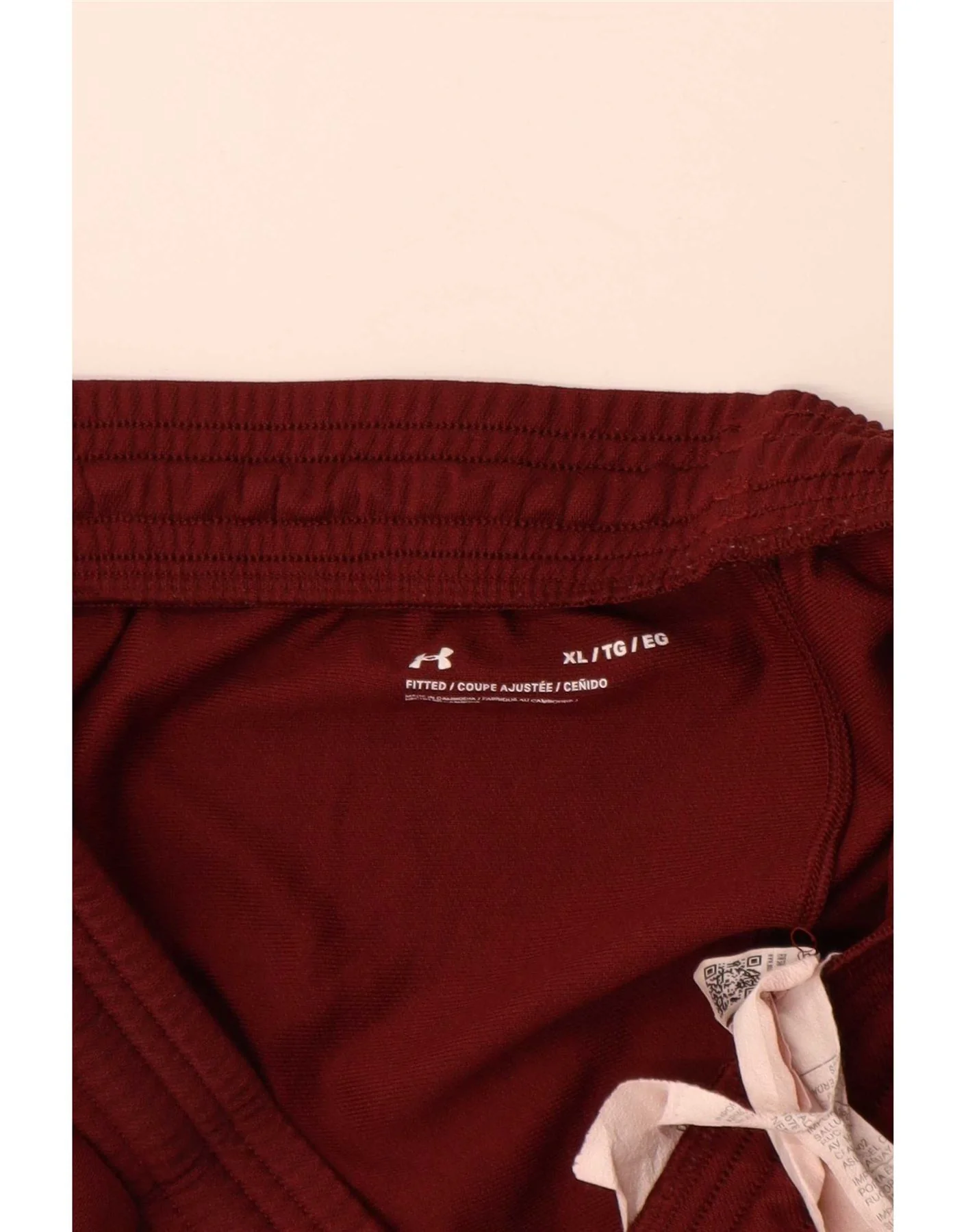 Under Armour Mens Tracksuit Trousers XL Burgundy Polyester - Image 3