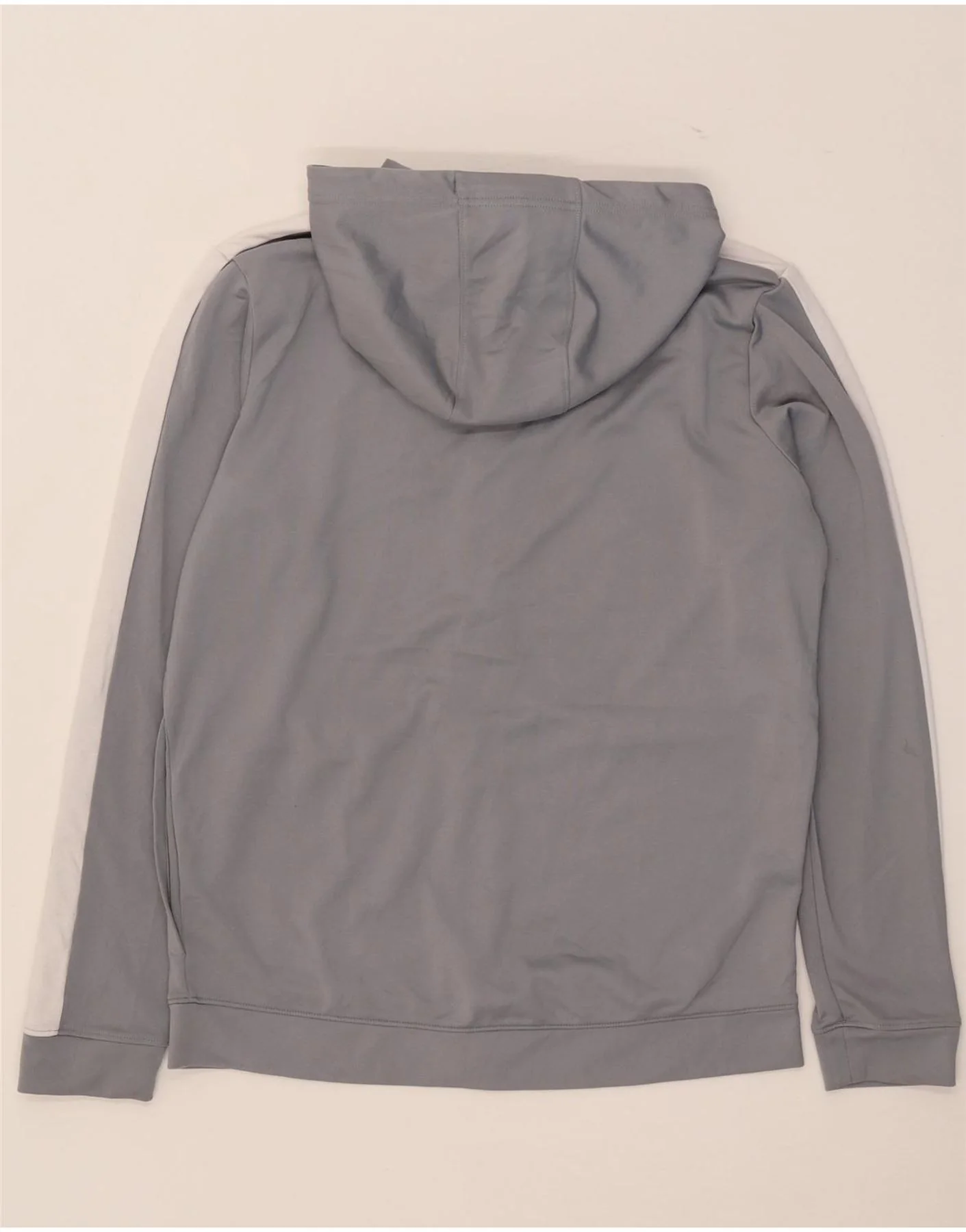 Under Armour Mens Zip Hoodie Sweater Medium Grey Colourblock Polyester - Image 2