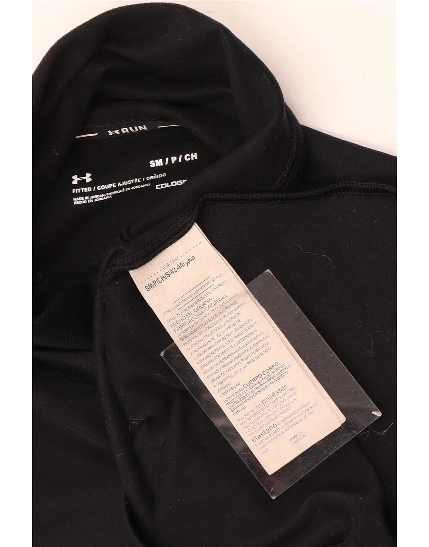 Under Armour Womens Cold Gear Graphic Top Long Sleeve UK 10 Small Black - Image 4