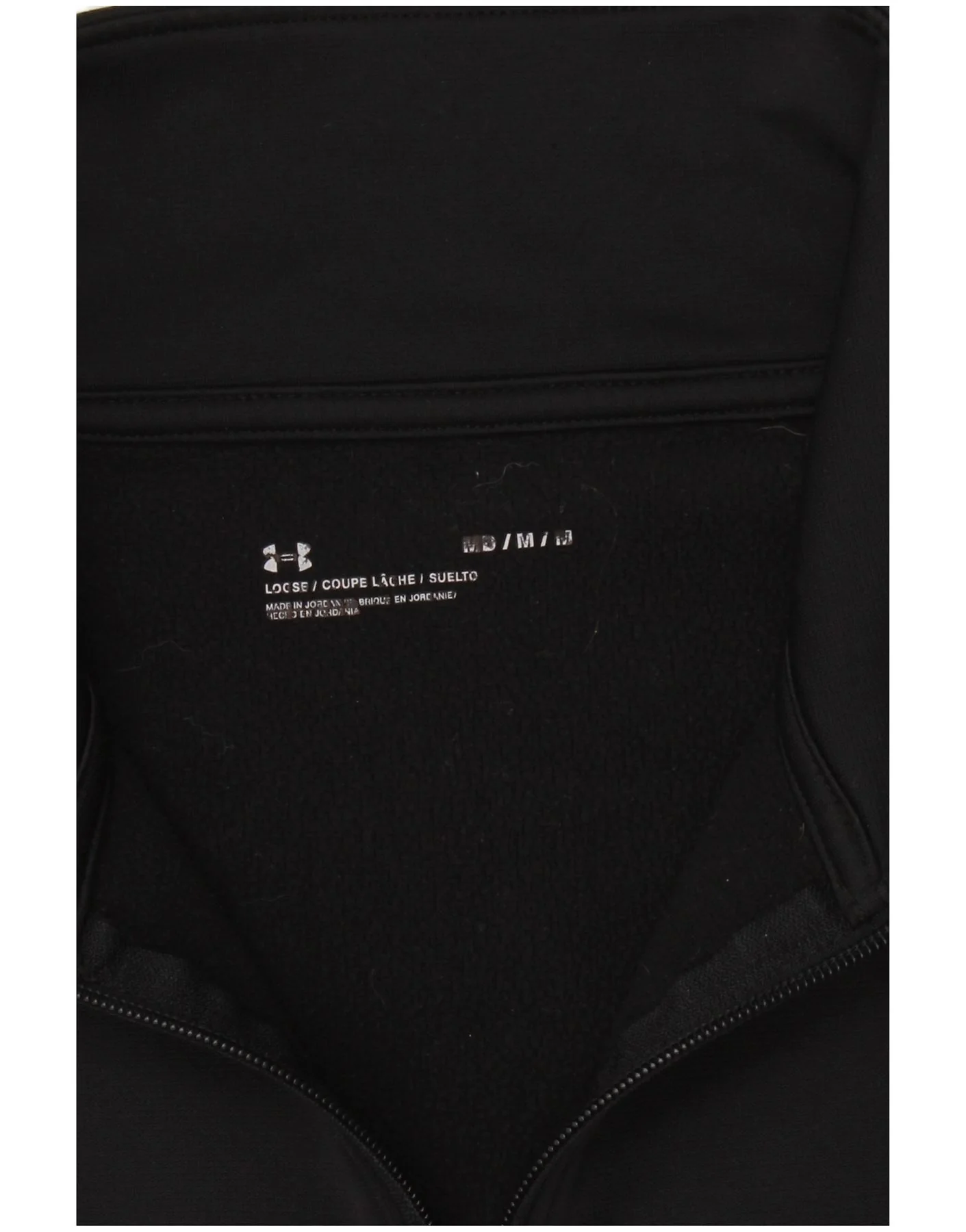 Under Armour Womens Crop Graphic Sweatshirt Jumper UK 14 Medium Black - Image 3