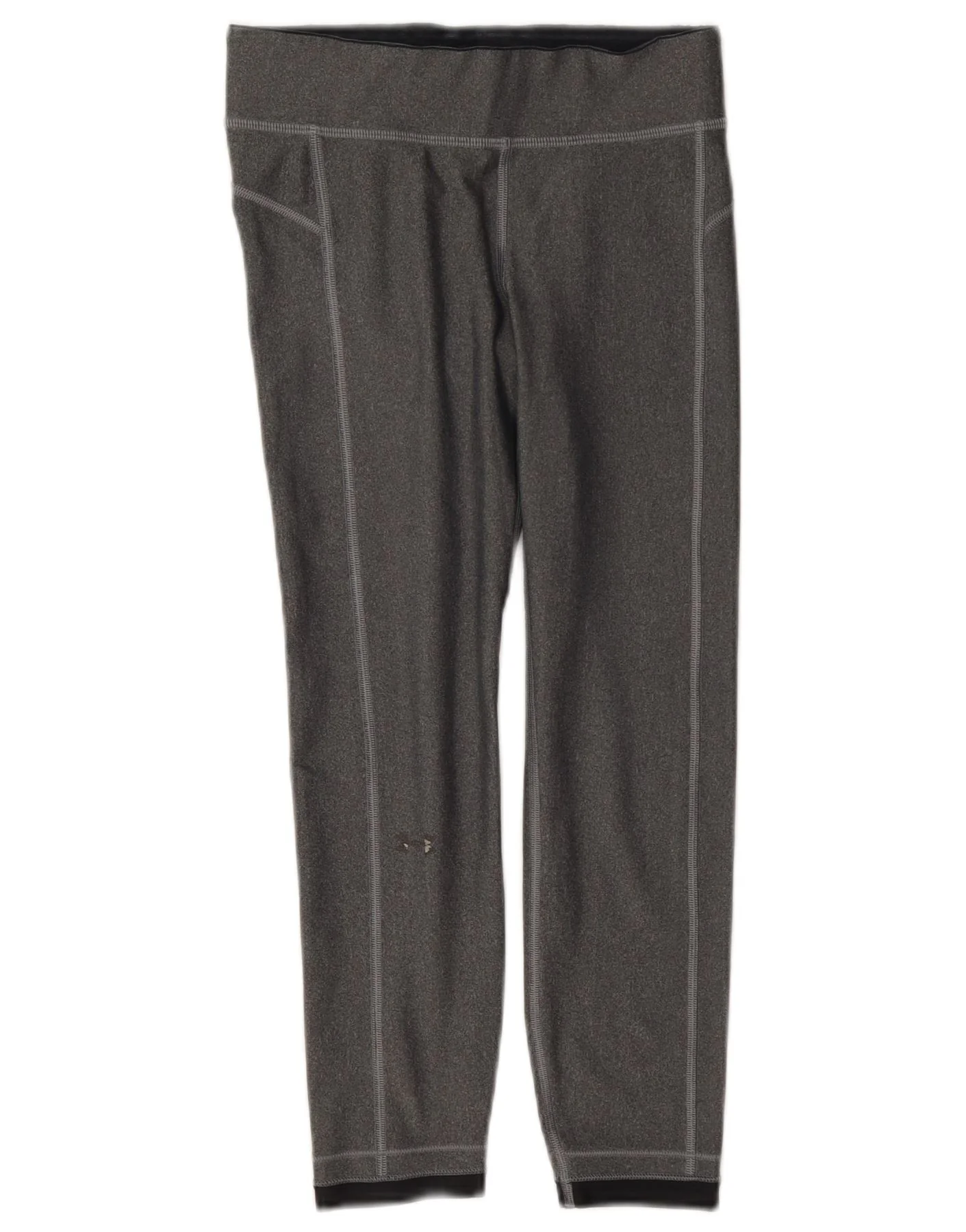 Under Armour Womens Crop Leggings UK 4 XS Grey Polyester