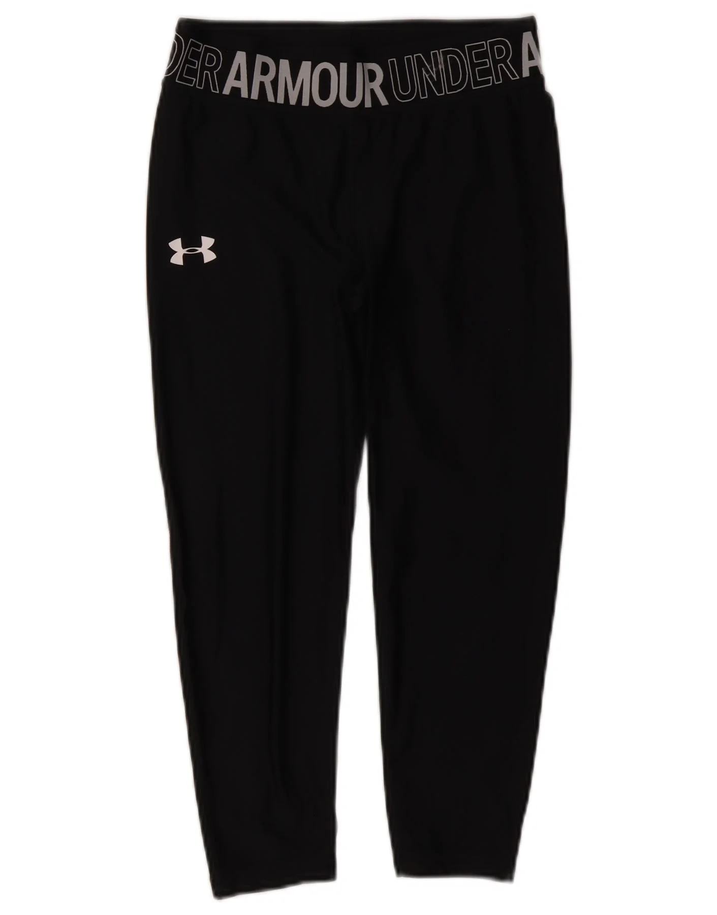 Under Armour Womens Graphic Capri Leggings UK 8 Small Black