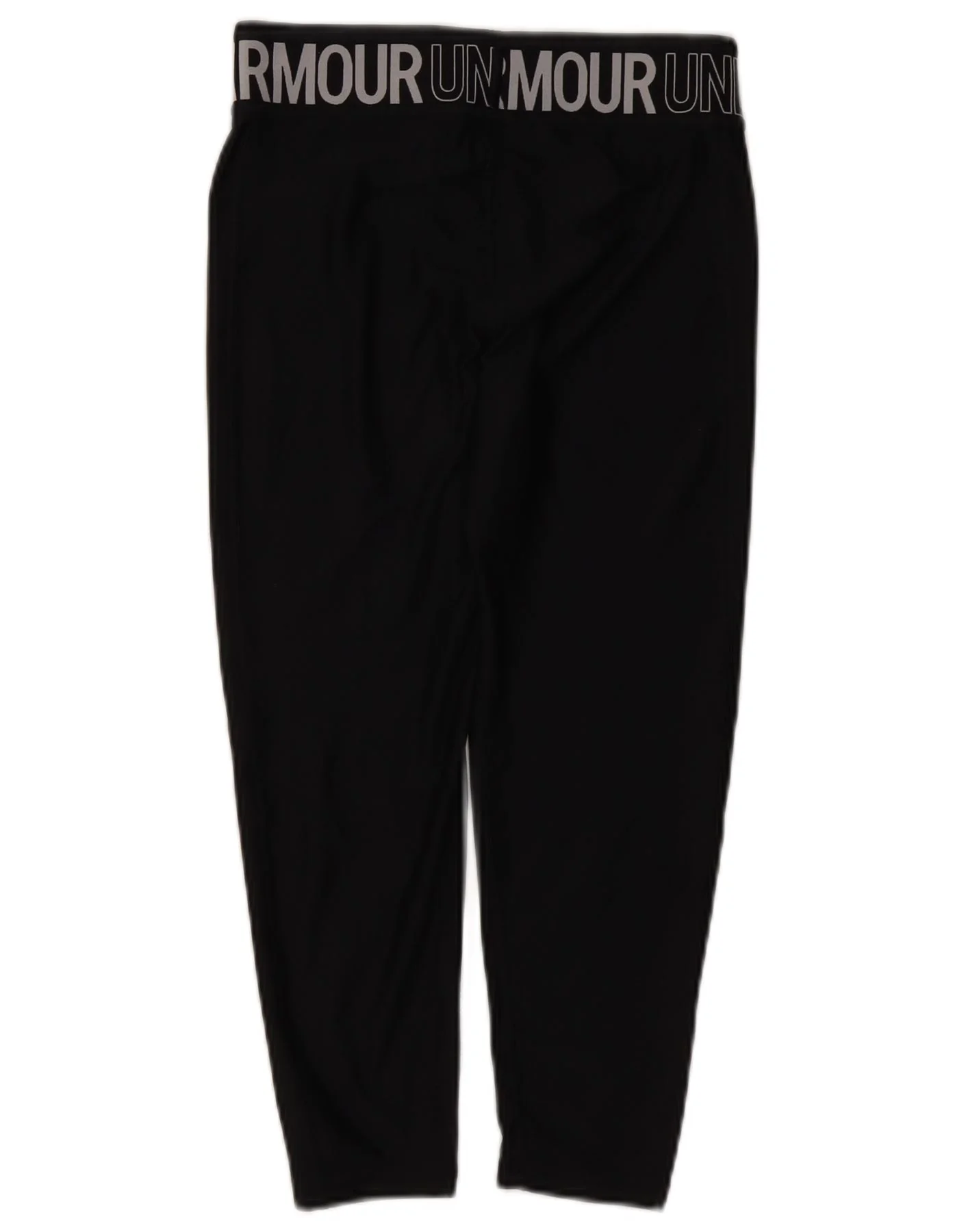 Under Armour Womens Graphic Capri Leggings UK 8 Small Black - Image 2